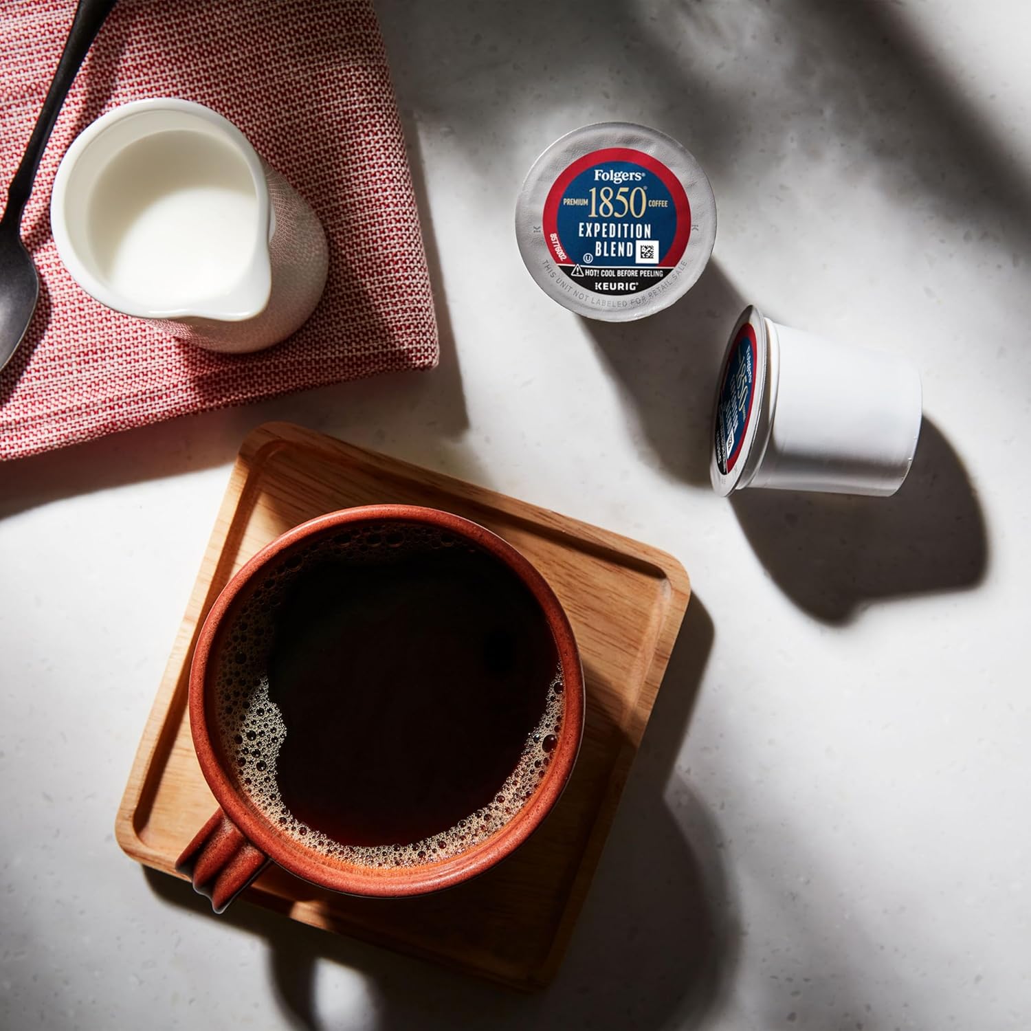 Folgers 1850 Expedition Blend Medium Roast Coffee, 60 Keurig K-Cup Pods - View 5