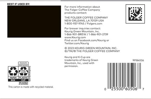 1850 by Folgers Pioneer Blend Medium Roast Coffee, 10 Keurig K-Cup Pods (Pack - View 2