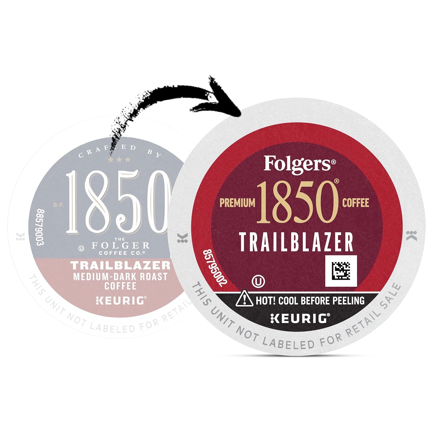 1850 Coffee Trailblazer Medium Dark Roast Coffee, 96 K Cups for Keurig Coffee - View 3
