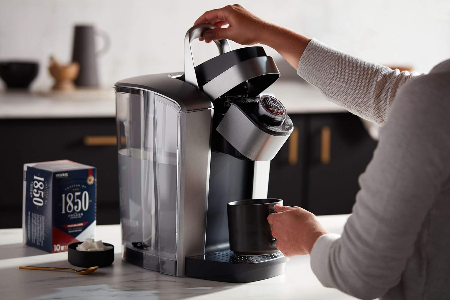 1850 by Folgers Trailblazer Medium Dark Roast Coffee, 10 Keurig K-Cup Pods - View 4