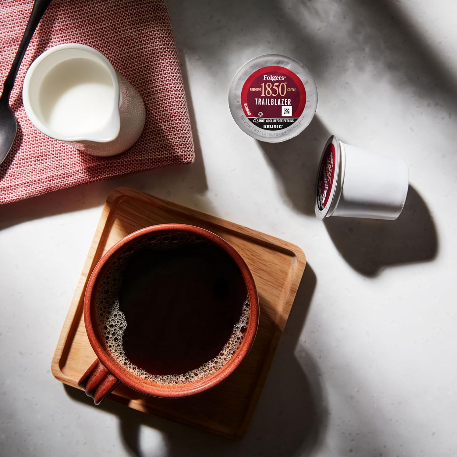 Folgers 1850 Trailblazer Medium-Dark Roast Coffee, 60 Keurig K-Cup Pods - View 6