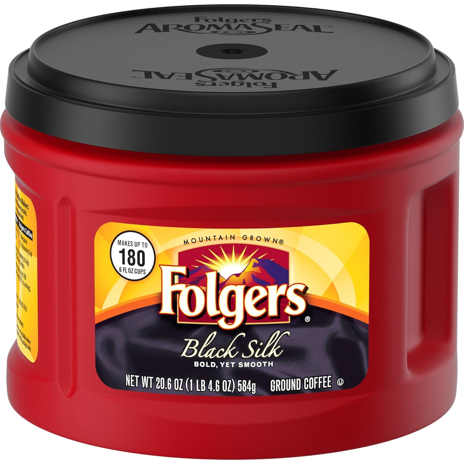 Folgers Black Silk, Dark Roast Ground Coffee - View 2