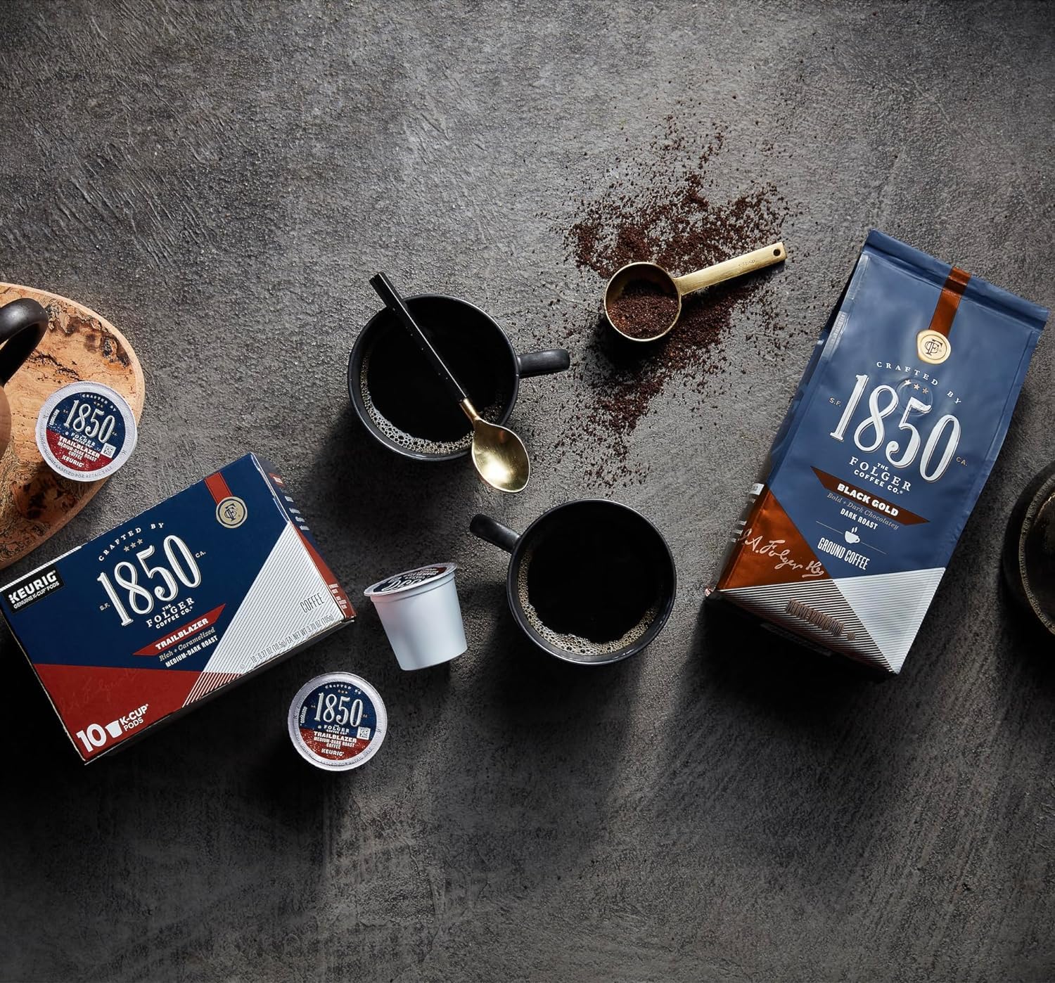 1850 Trailblazer Medium-Dark Roast Ground Coffee, 12 oz - View 4
