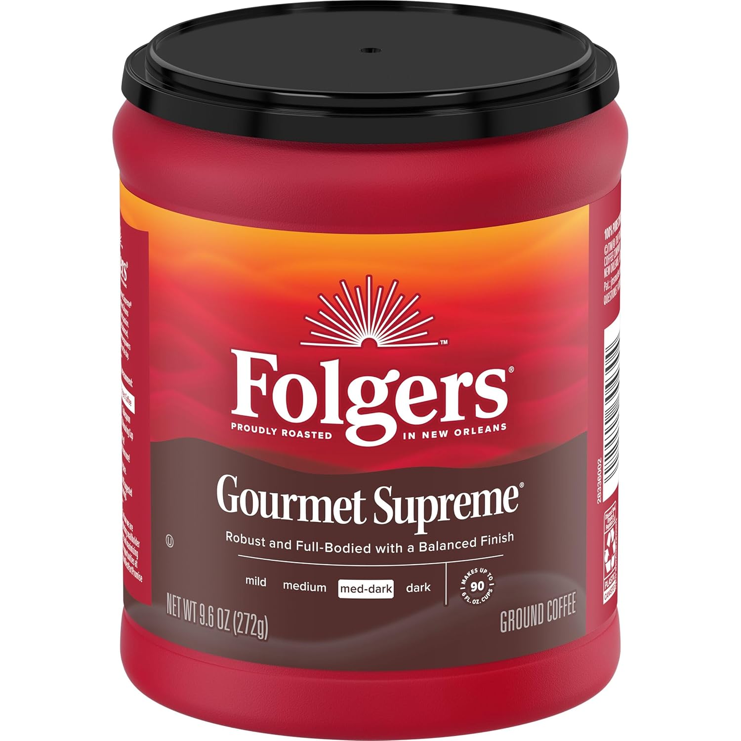 Folgers Gourmet Supreme Medium Dark Roast Ground Coffee, 9.6 Ounces (Pack of 6) - View 4