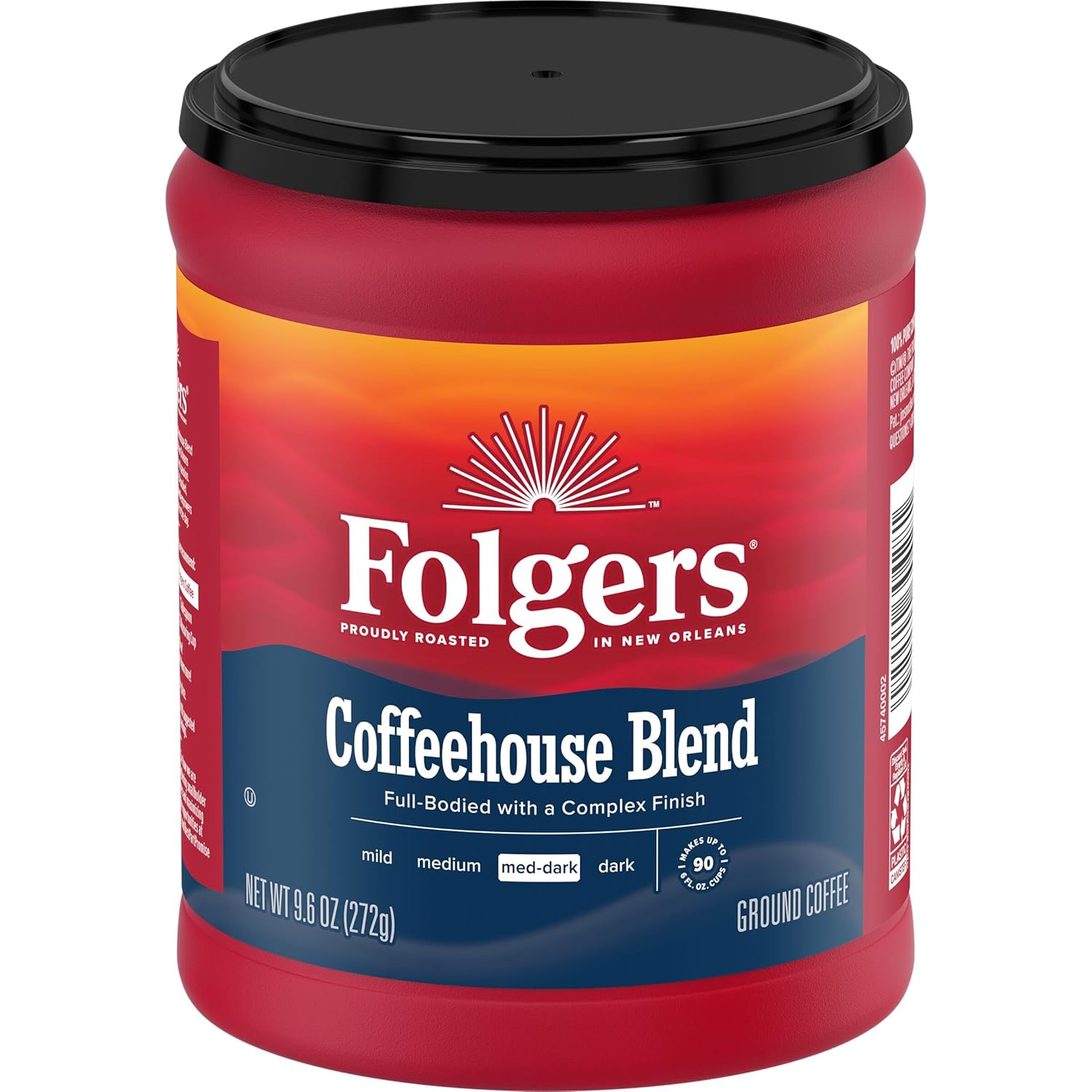 Folgers Coffeehouse Blend Medium Dark Roast Ground Coffee, 9.6 Ounces (Pack of - View 4