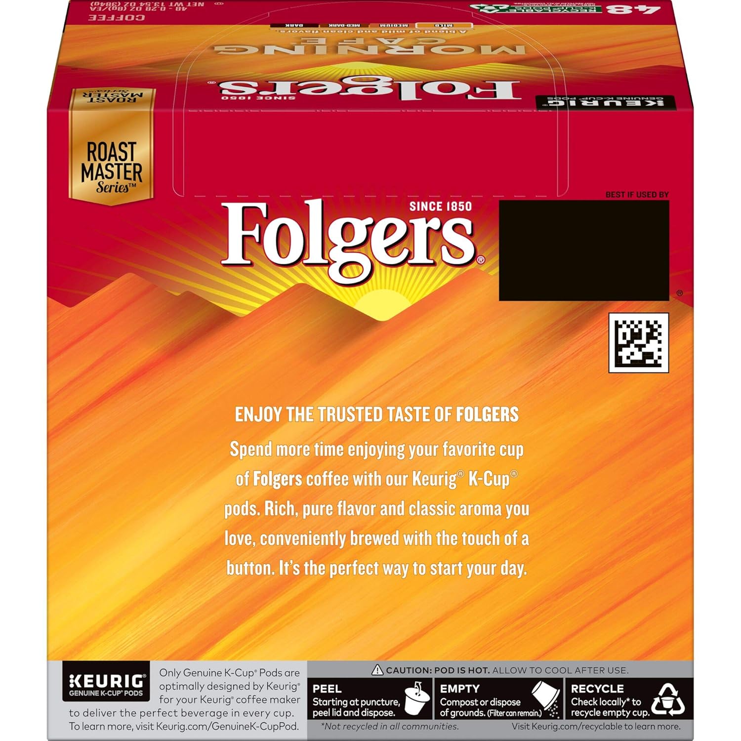 Folgers Morning Café Mild Roast Coffee, 192 Keurig K-Cup Pods - View 3