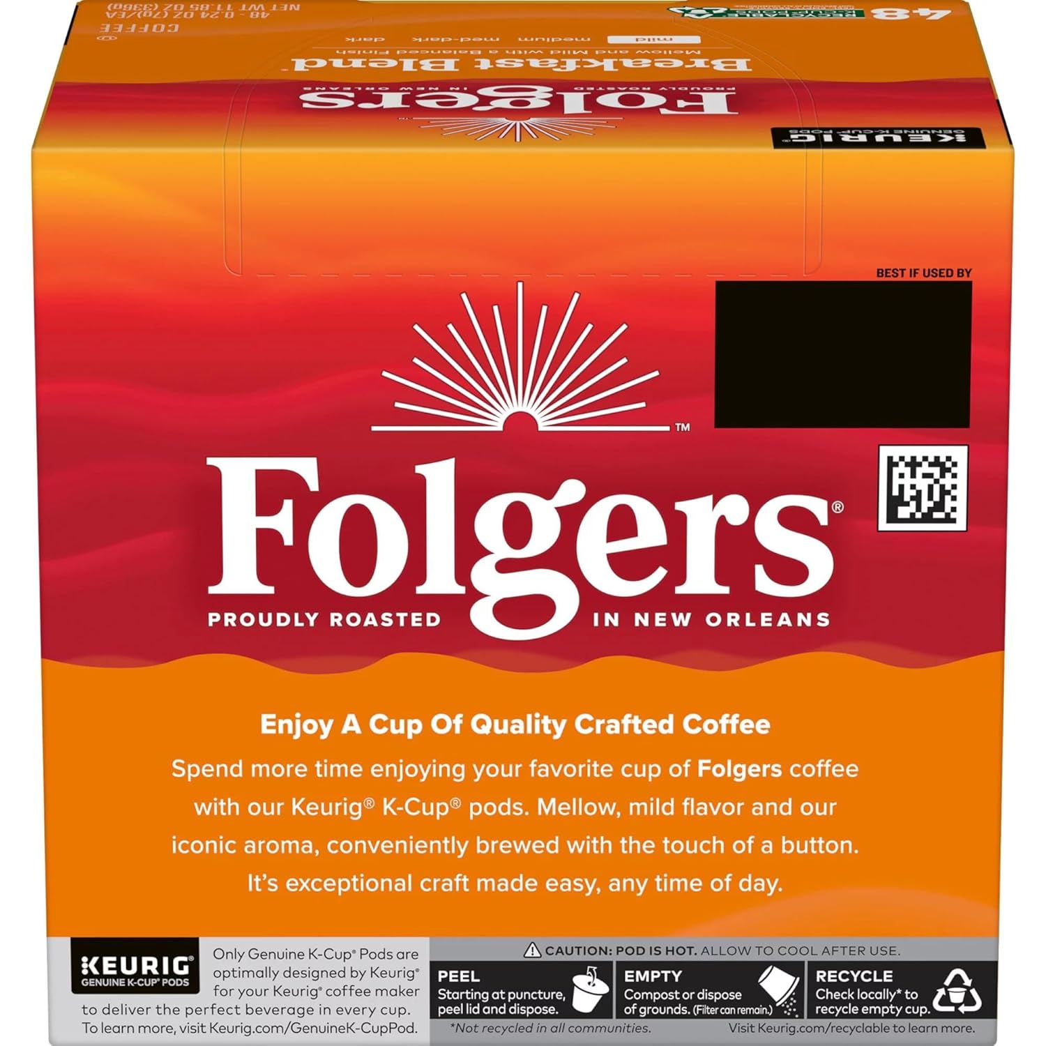 Folgers K Cups (Breakfast Blend, 12 Count (Pack of 4)) - View 2
