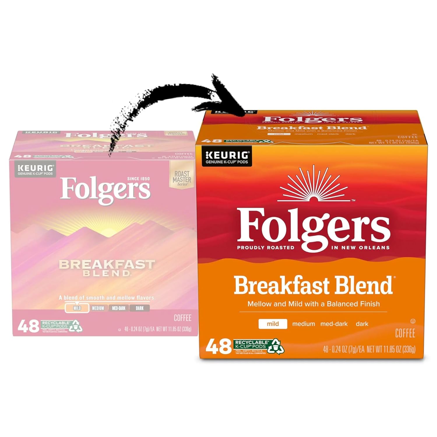 Folgers K Cups (Breakfast Blend, 12 Count (Pack of 4)) - View 3