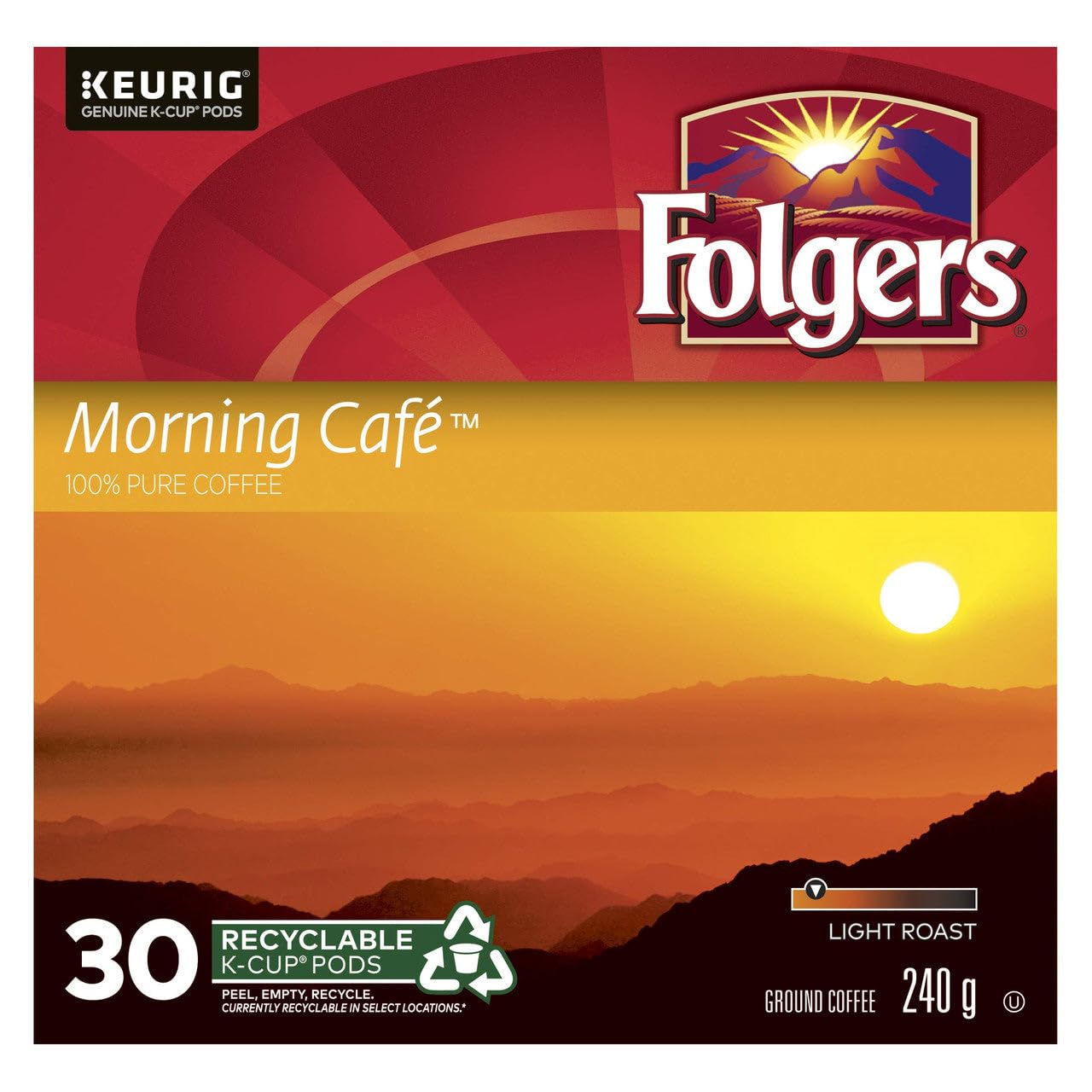 Folgers Morning Café K-Cup Coffee Pods 30 K-Cup Pods - View 2