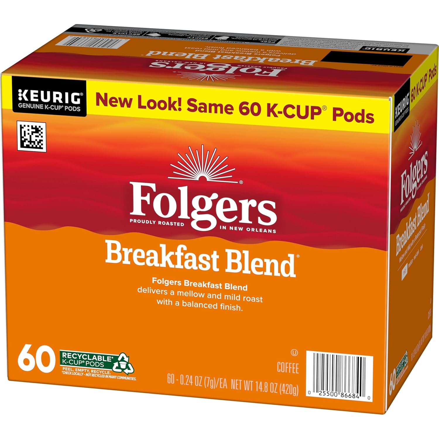 Folgers Breakfast Blend Coffee, Mild Roast, Keurig K-Cup Pods, 10 Count (Pack - View 5