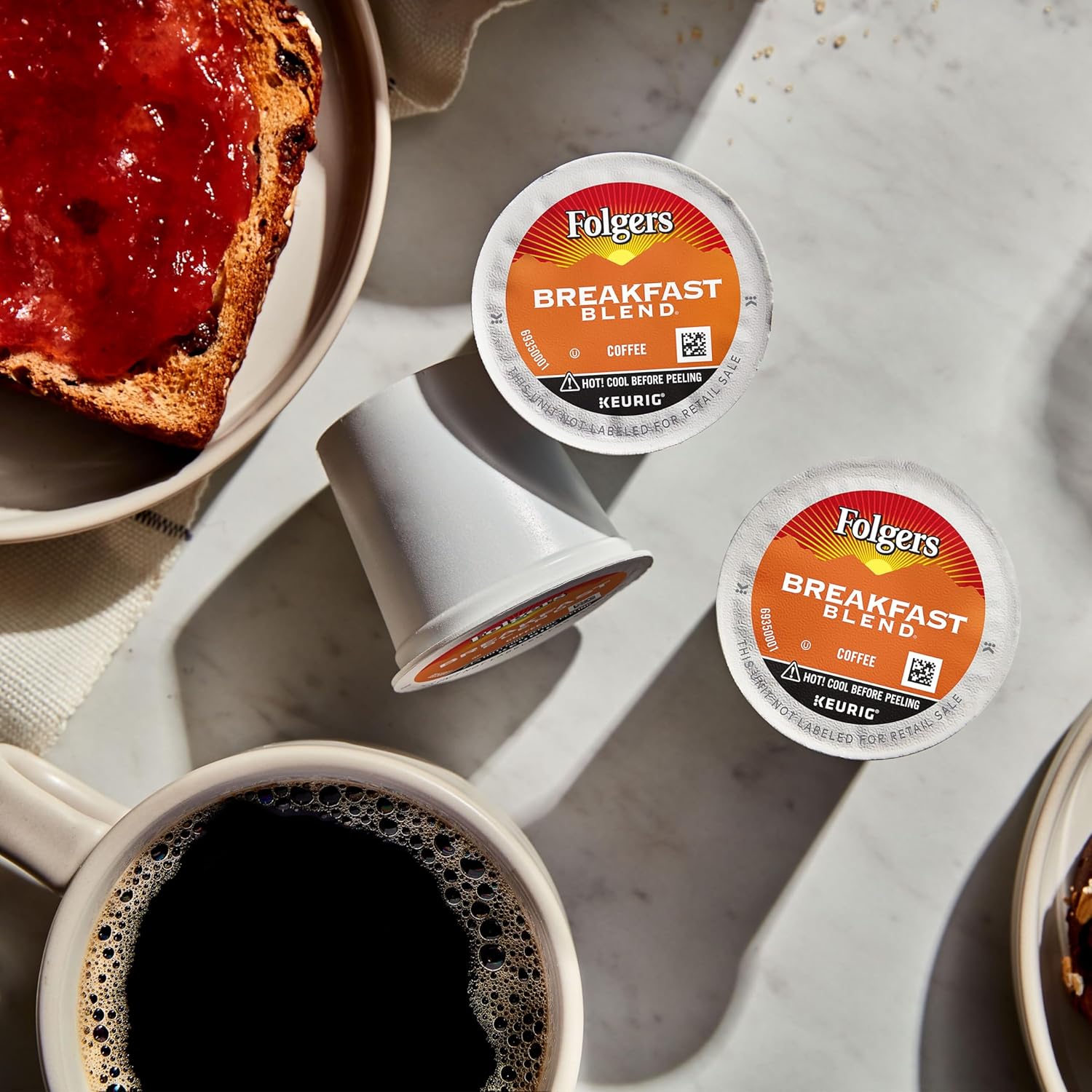 Folgers Breakfast Blend Coffee, Mild Roast, Keurig K-Cup Pods, 10 Count Box - View 3