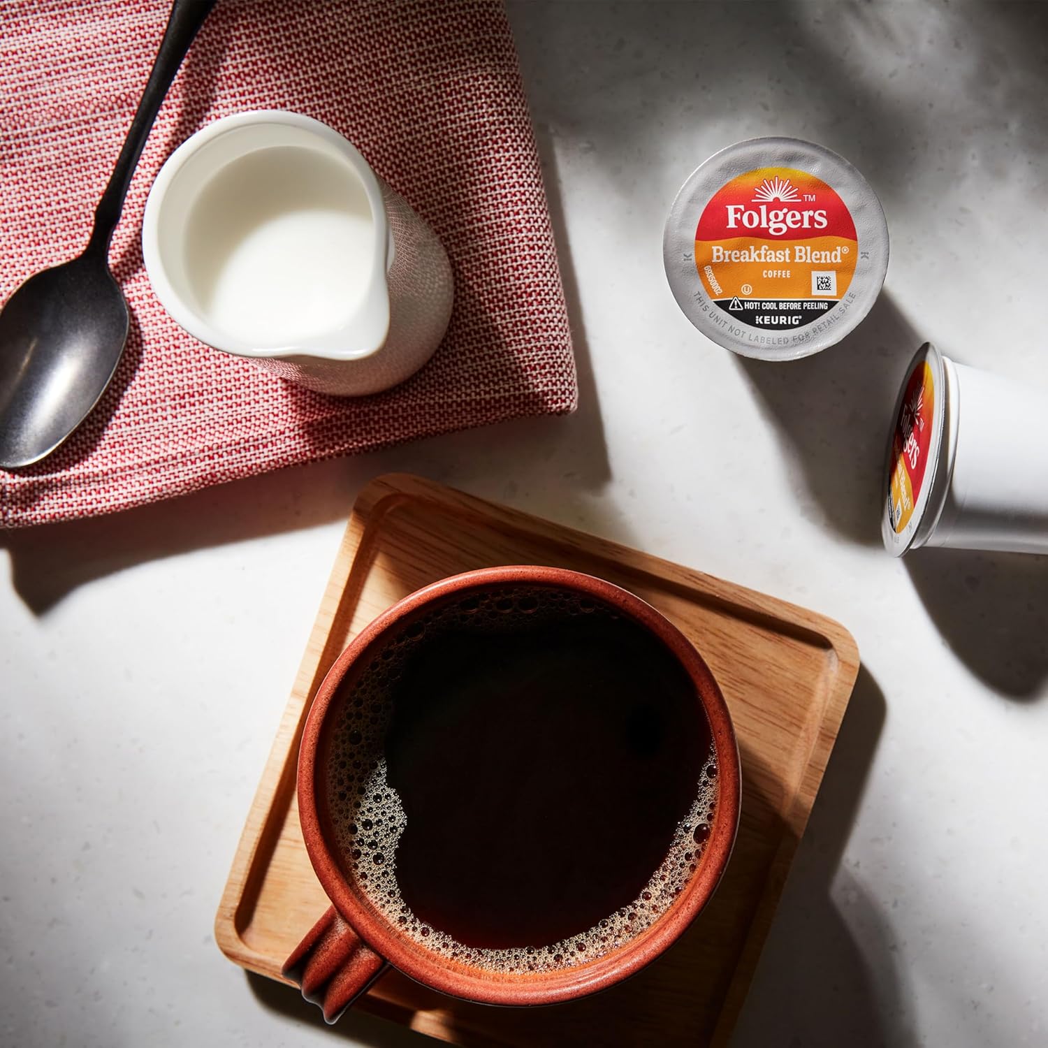 Folgers Breakfast Blend Mild Roast Coffee, 12 Keurig K-Cup Pods (Pack of 2) - View 6