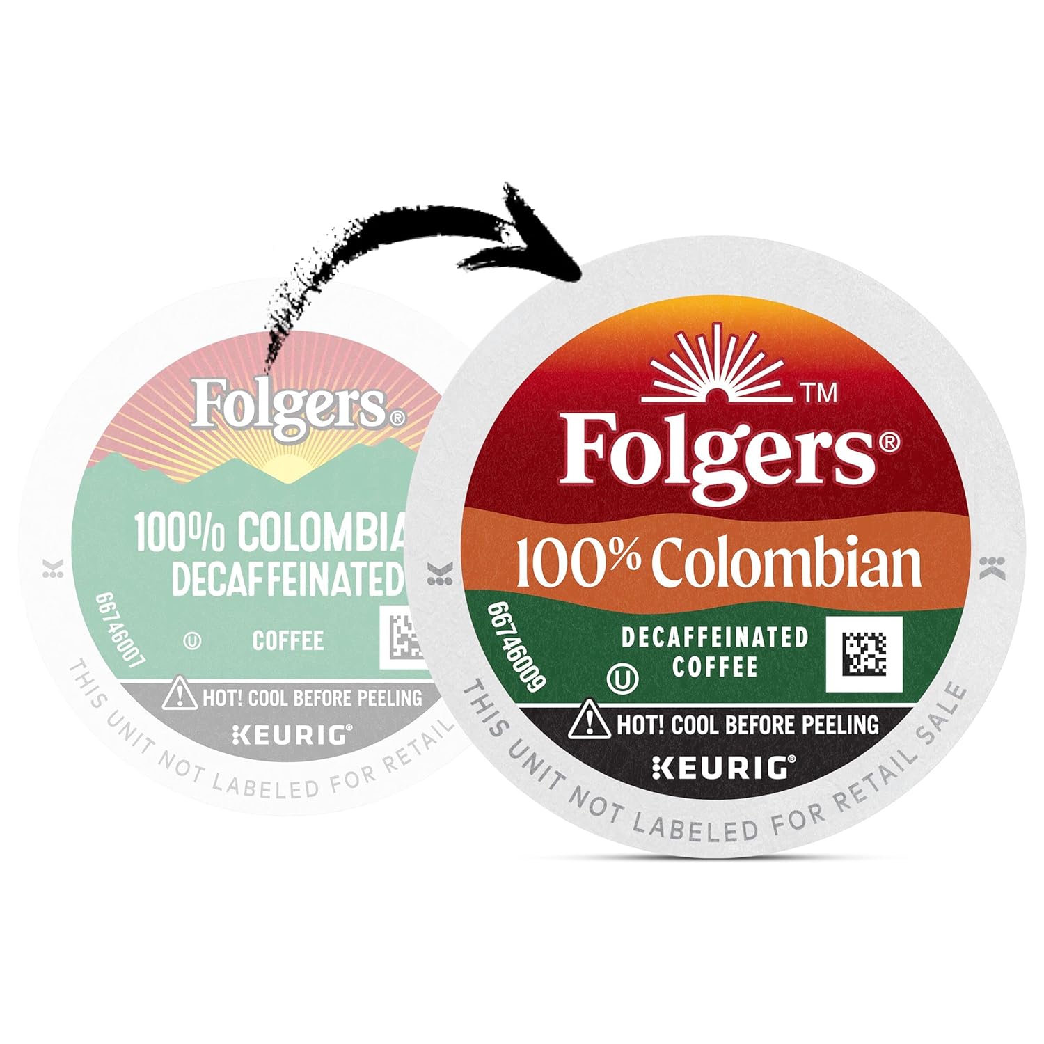 Folgers 100 Colombian Decaf Medium Roast Coffee Keurig KCup Pods, Lively - View 5