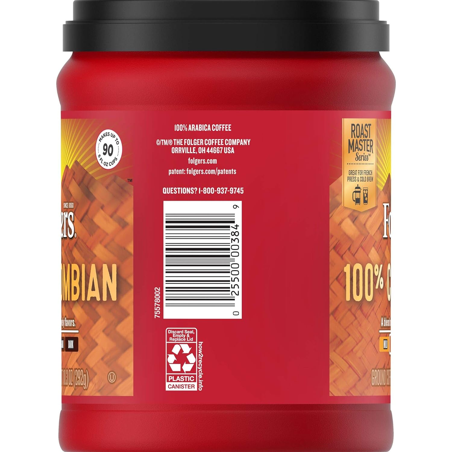 Folgers 100% Colombian Medium Roast Ground Coffee, 10.3 Ounces - View 5