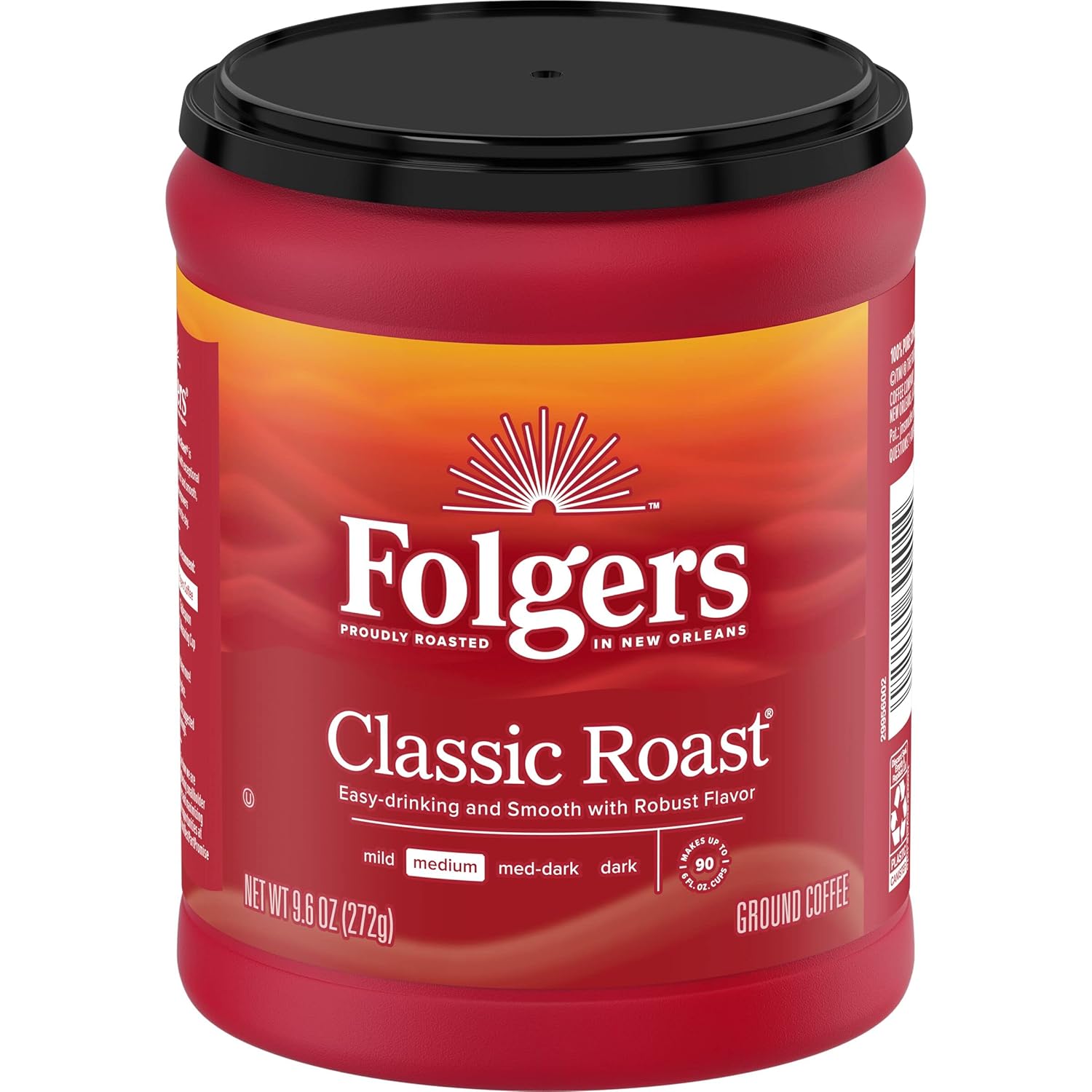 Folgers Classic Roast Medium Roast Ground Coffee, 9.6 Ounce - View 4