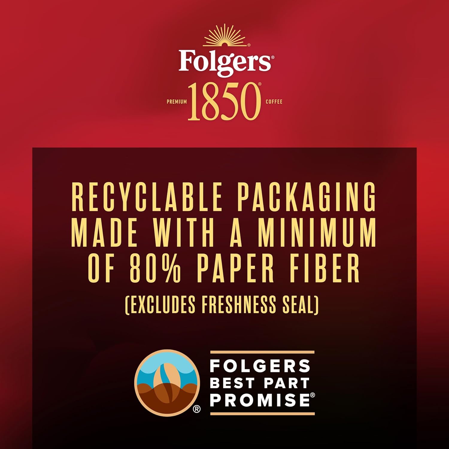 Folgers 1850 Expedition Blend Medium Roast Ground Coffee, 12 Ounce (Pack of 6) - View 4
