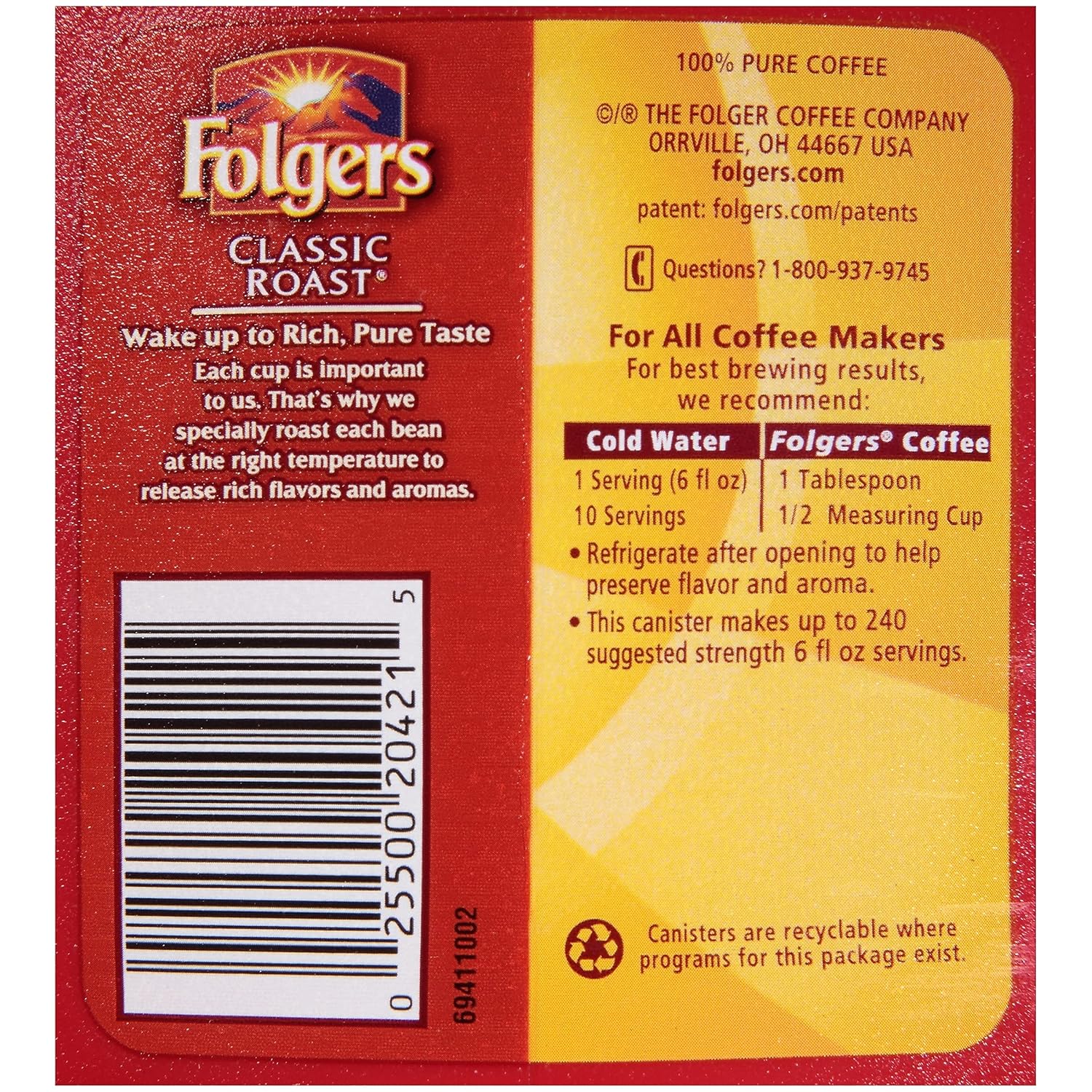 Folgers FOL20421CT - Coffee Classic Roast - View 2