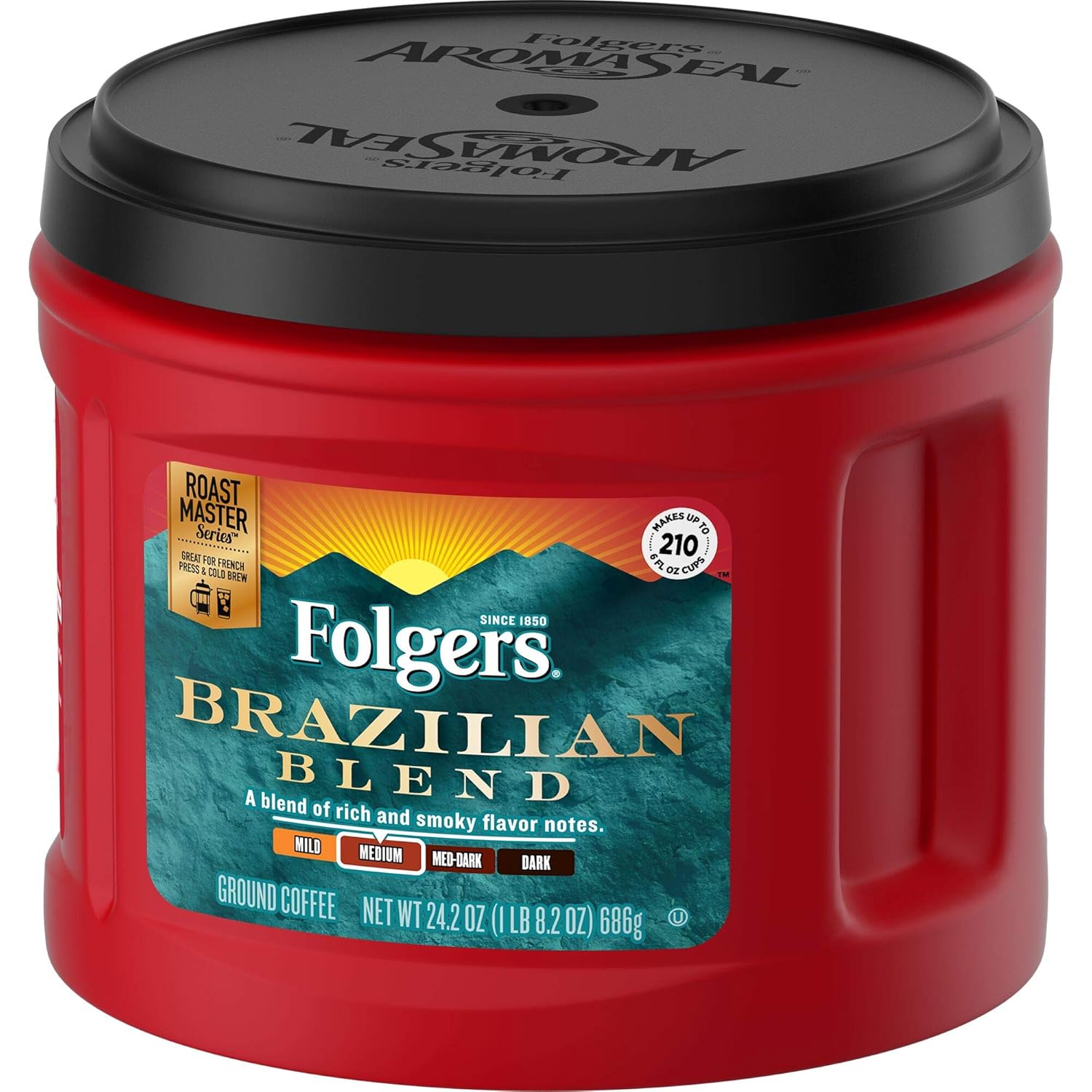 Folgers Brazilian Blend Medium Roast Ground Coffee, 24.2 Ounces - View 4