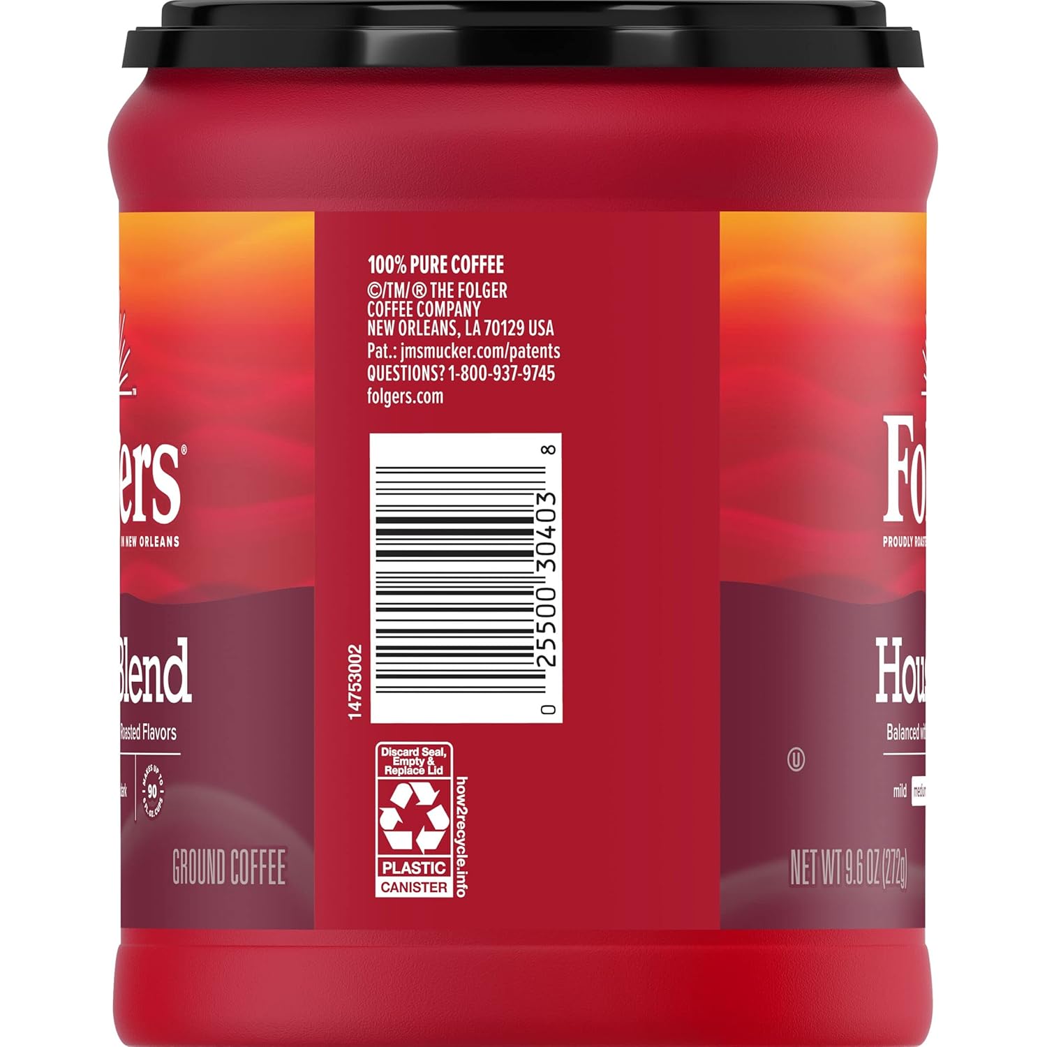 Folgers House Blend Ground Coffee, Medium Roast, 9.6 Ounce (Pack of 3) - View 6
