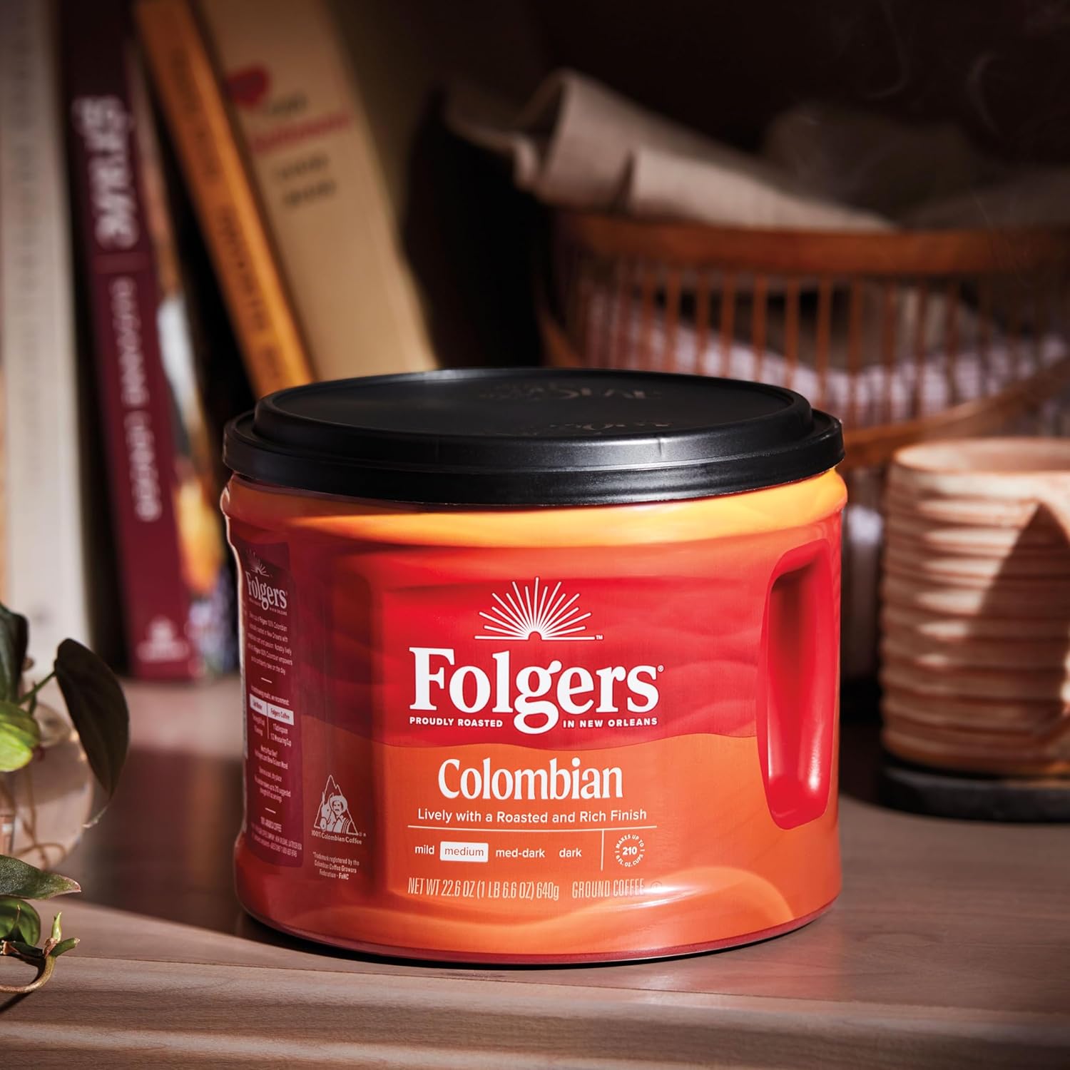 Folgers Colombian Medium Roast Ground Coffee, 22.6 Ounce - View 6