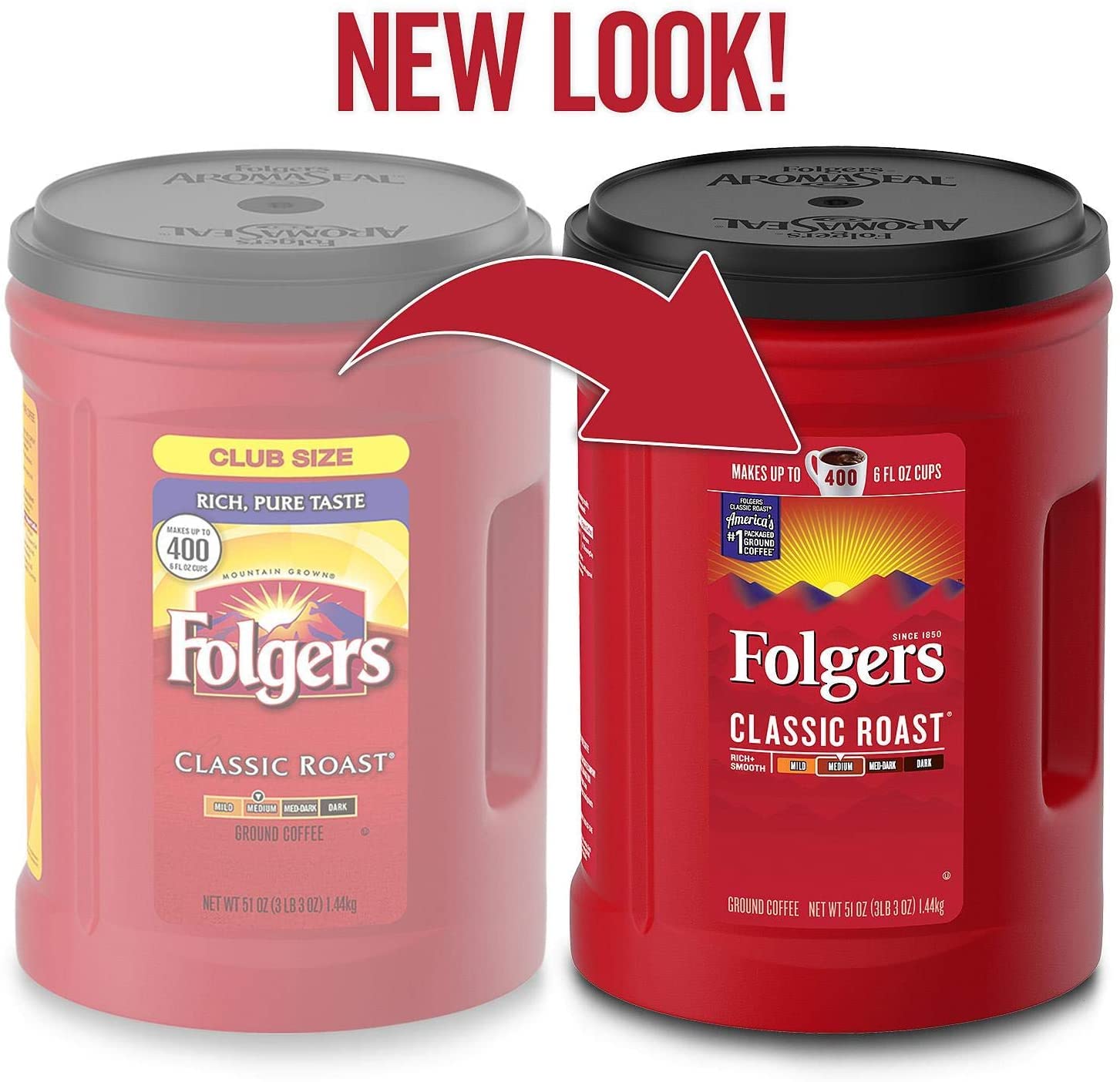 Folgers Classic Roast Ground Coffee , (#), 48 oz - View 2