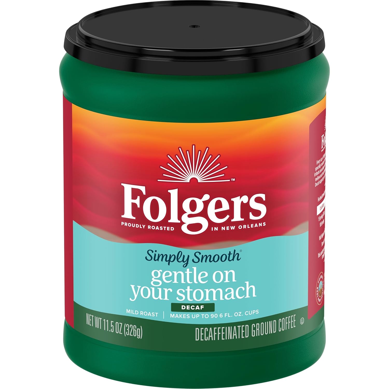 Folgers Simply Smooth Decaf Coffee, 11.5 Ounce - View 4