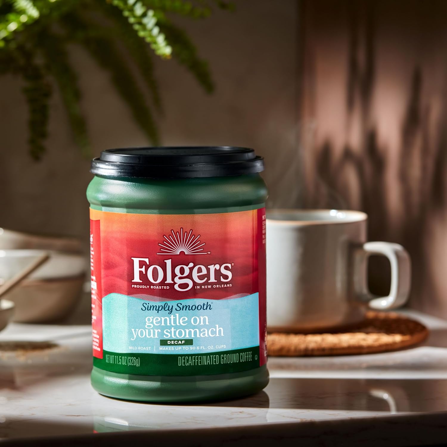 Folgers Simply Smooth Decaf Coffee, 11.5 Ounce - View 5