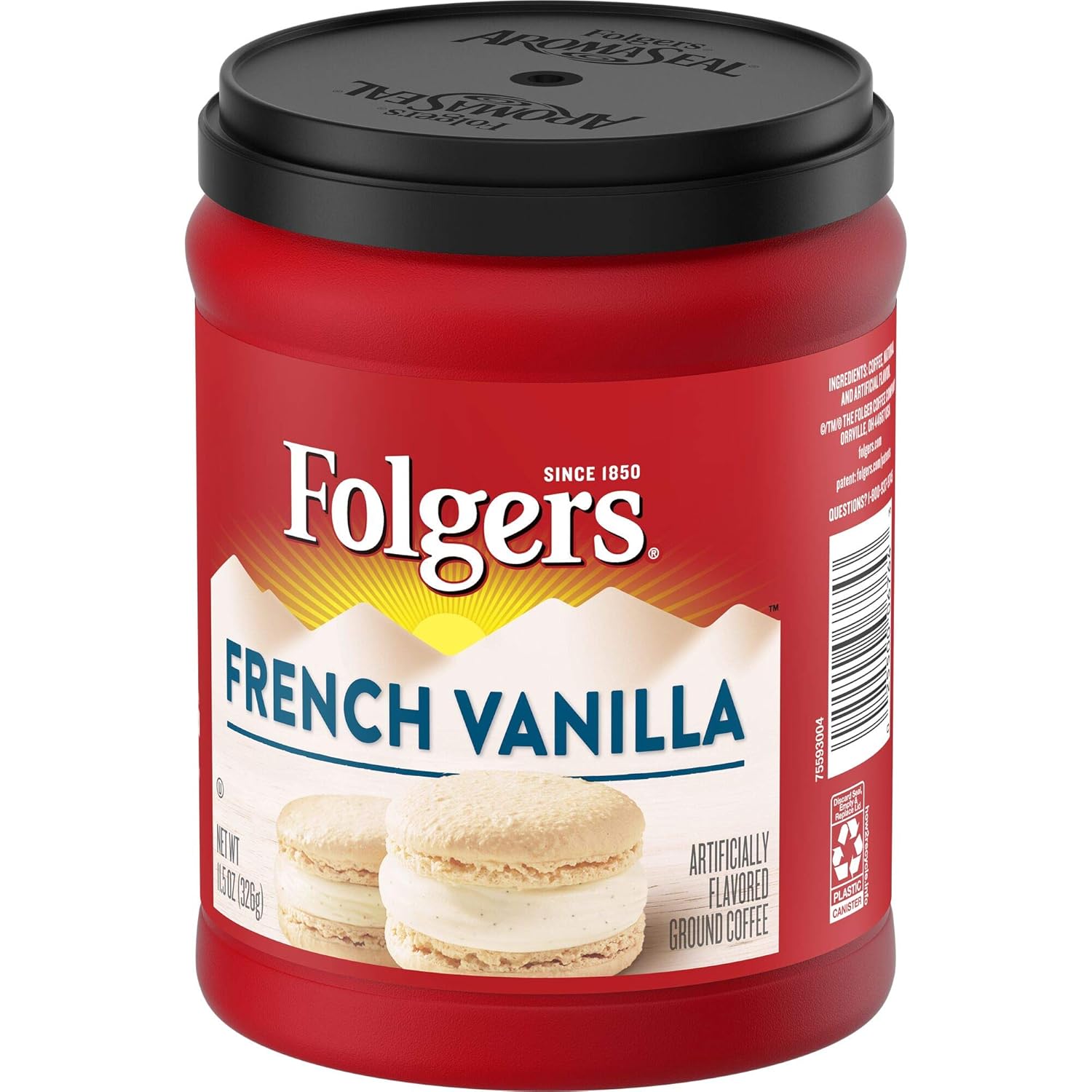 Folgers French Vanilla Flavored Ground Coffee, 11.5 Ounces - View 5