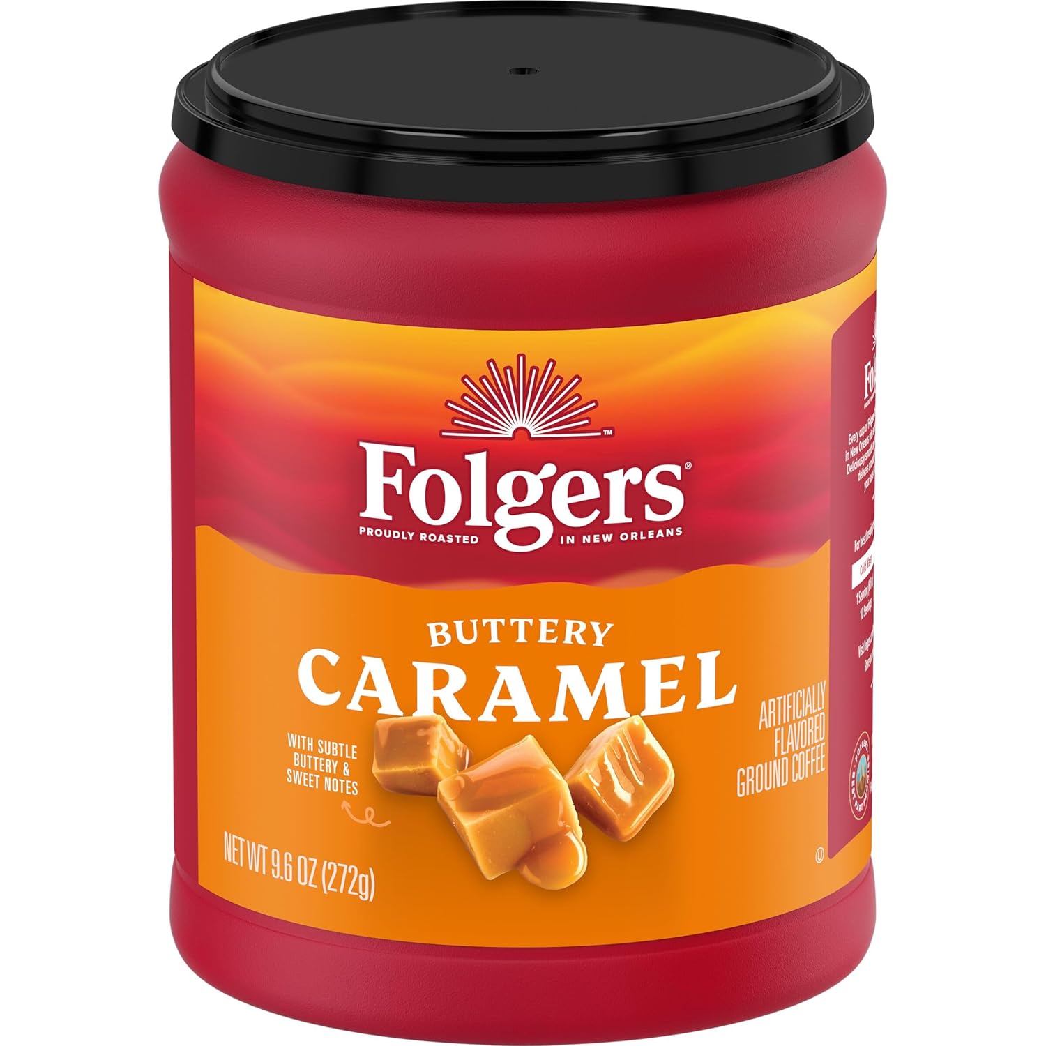 Folgers Buttery Caramel Flavored Ground Coffee, 9.6 Ounce - View 3