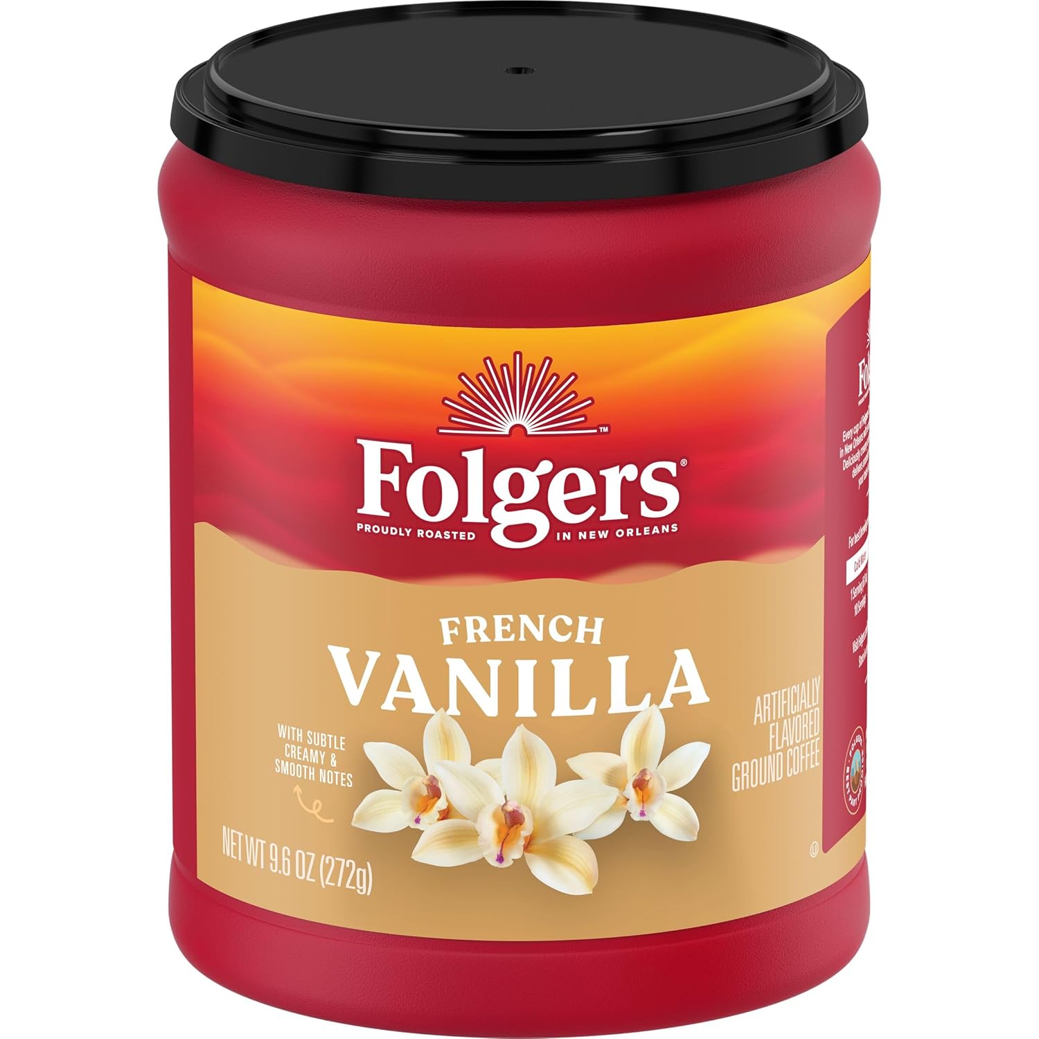 Folgers French Vanilla Flavored Ground Coffee, 9.6 Ounce - View 3