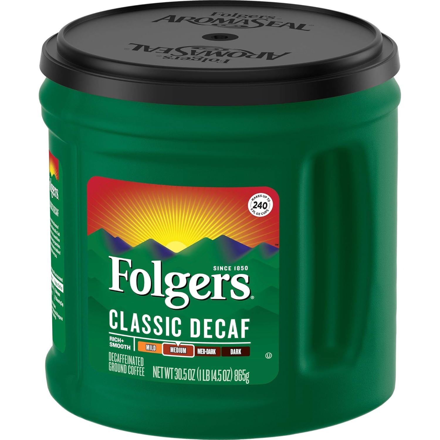 Folgers Classic Decaf Medium Roast Ground Coffee, 30.5 Ounces - View 4