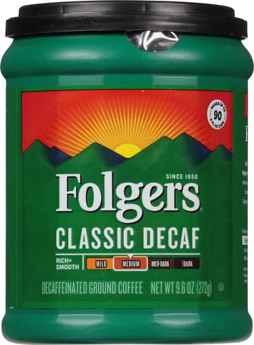 Folgers Decaf Coffee, Ground Coffee, Classic Medium Roast, 9.6 Ounce Canister - View 2