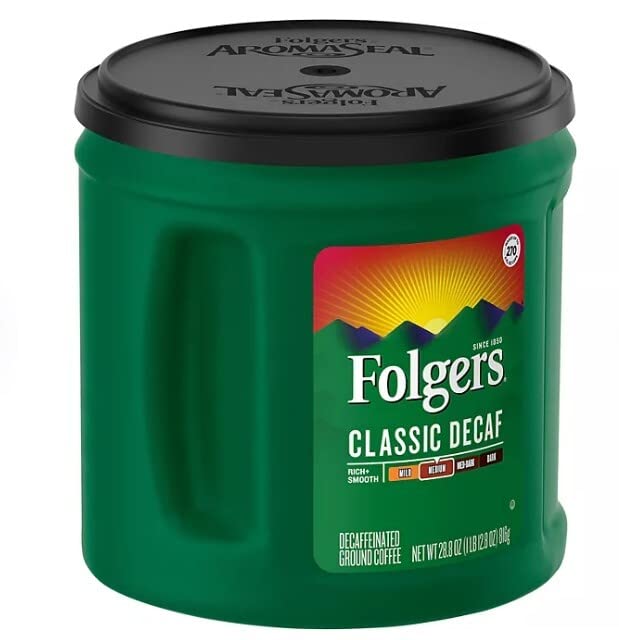 Folgers Ground Decaf Classic Medium Roast Coffee, Pack of 1, 33.9 Ounce, 1.8 - View 3