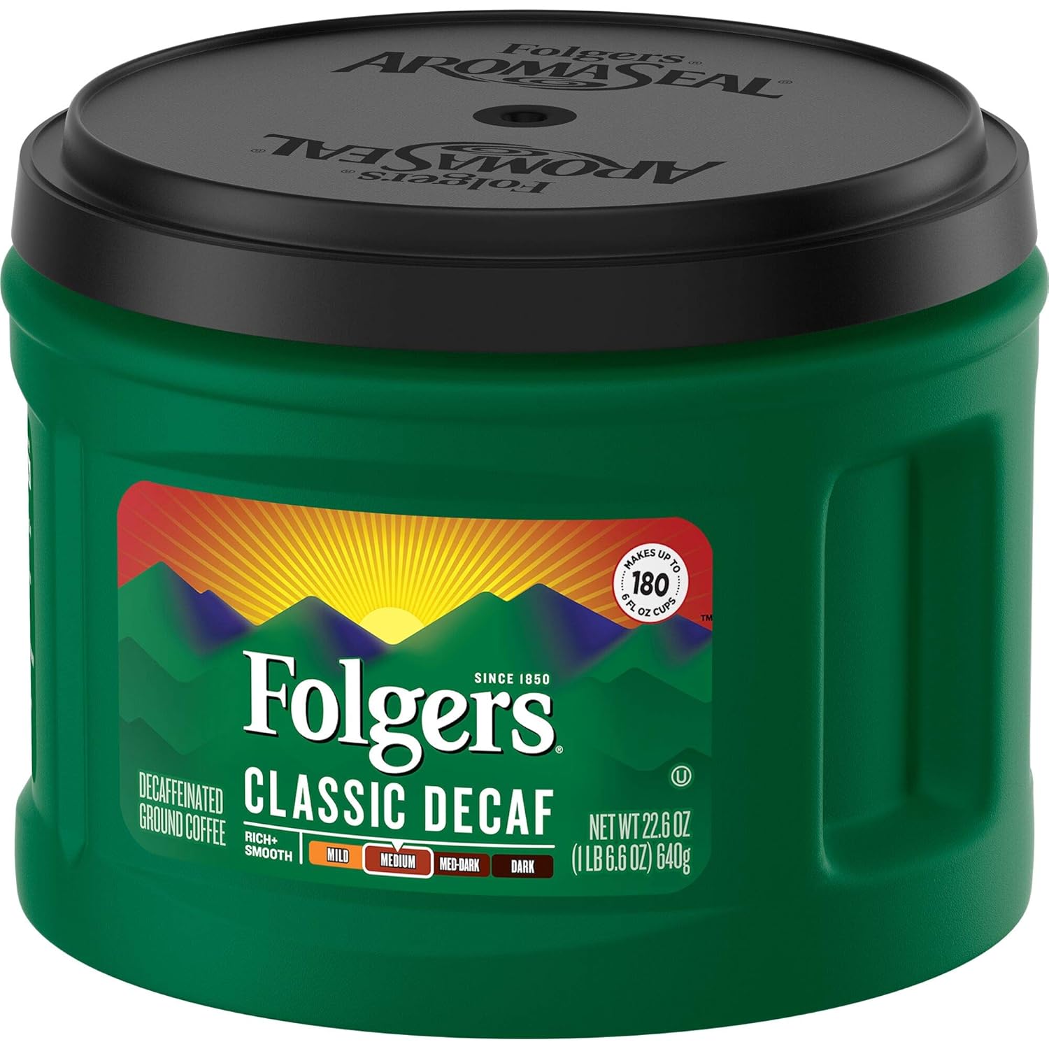 Folgers Classic Decaf Medium Roast Ground Coffee, 22.6 Ounces - View 4