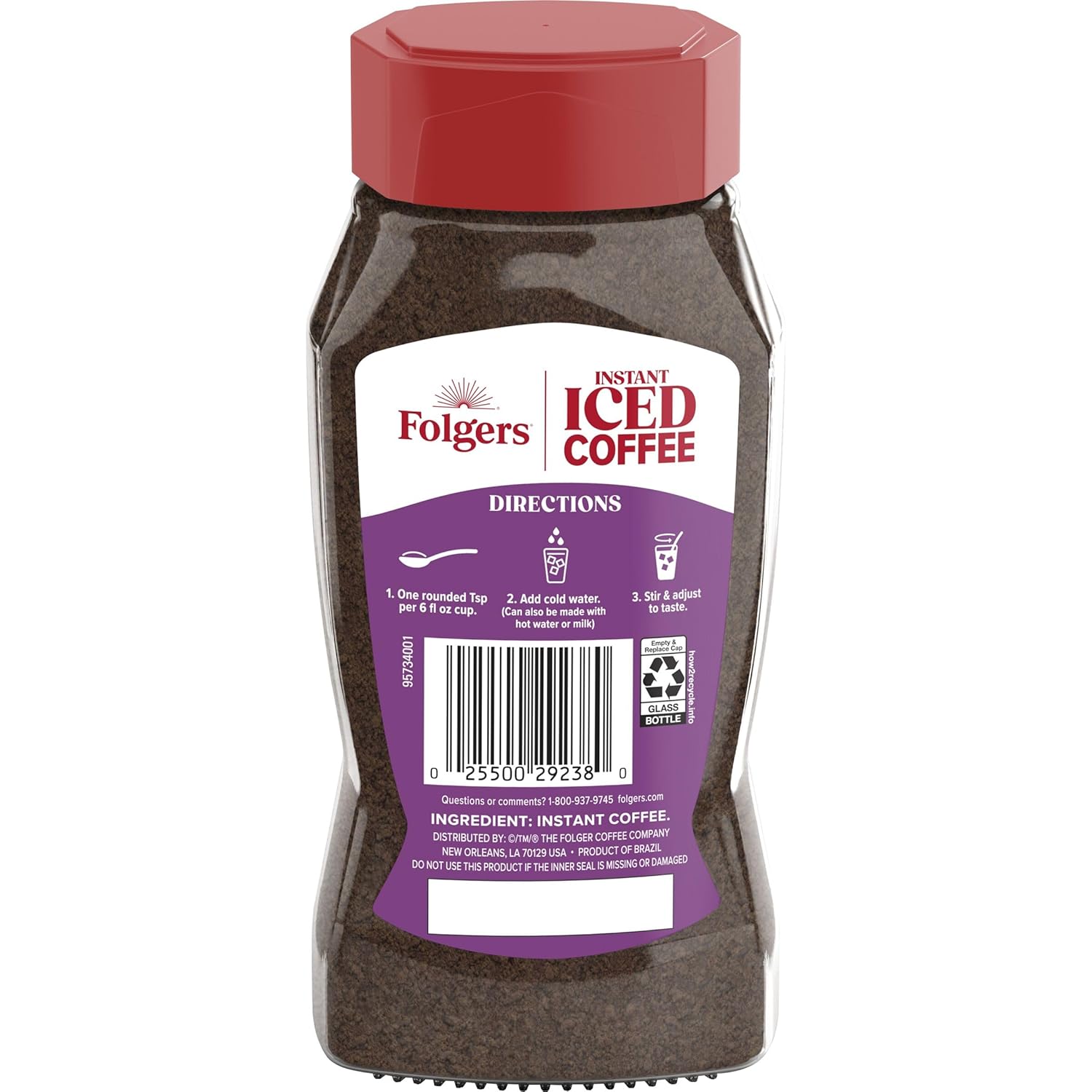 Folgers Instant Iced Coffee, 7 Ounce (Pack of 6) - View 3