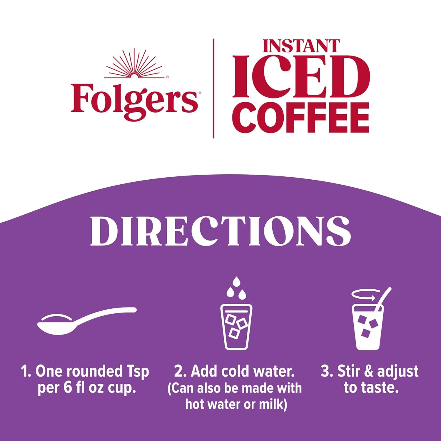 Folgers Instant Iced Coffee, 7 Ounce (Pack of 6) - View 5