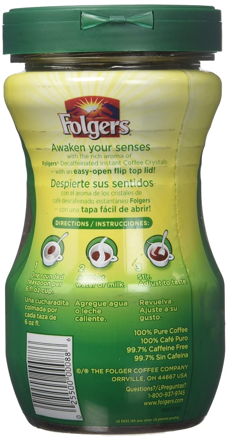 Folgers Classic Decaf Instant Coffee 8 oz (Pack of 12) - View 2