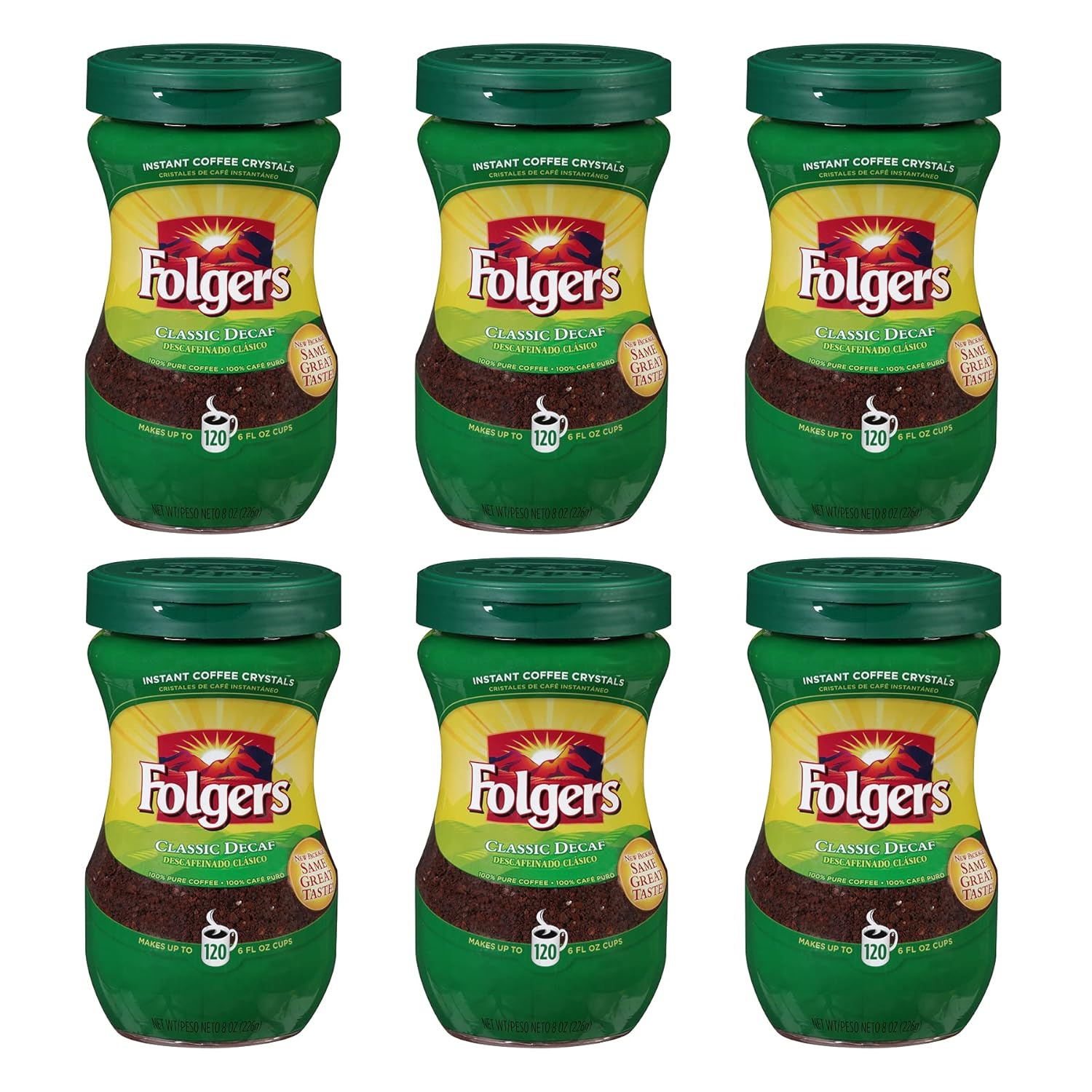 Folgers Folgers House Blend Medium Roast Ground Coffee, Decaf Instant, 10.3 Oz