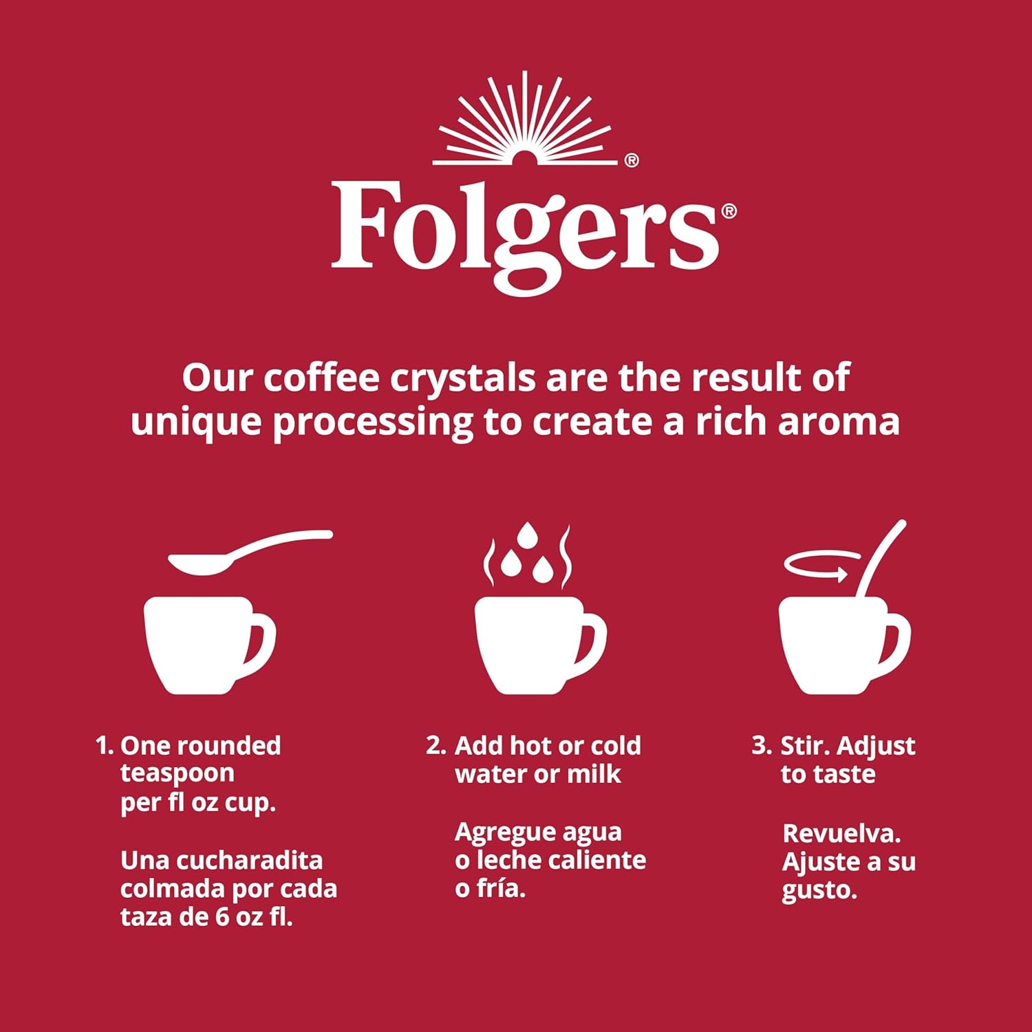 Folgers Classic Roast Instant Coffee, 3 Ounce - View 6