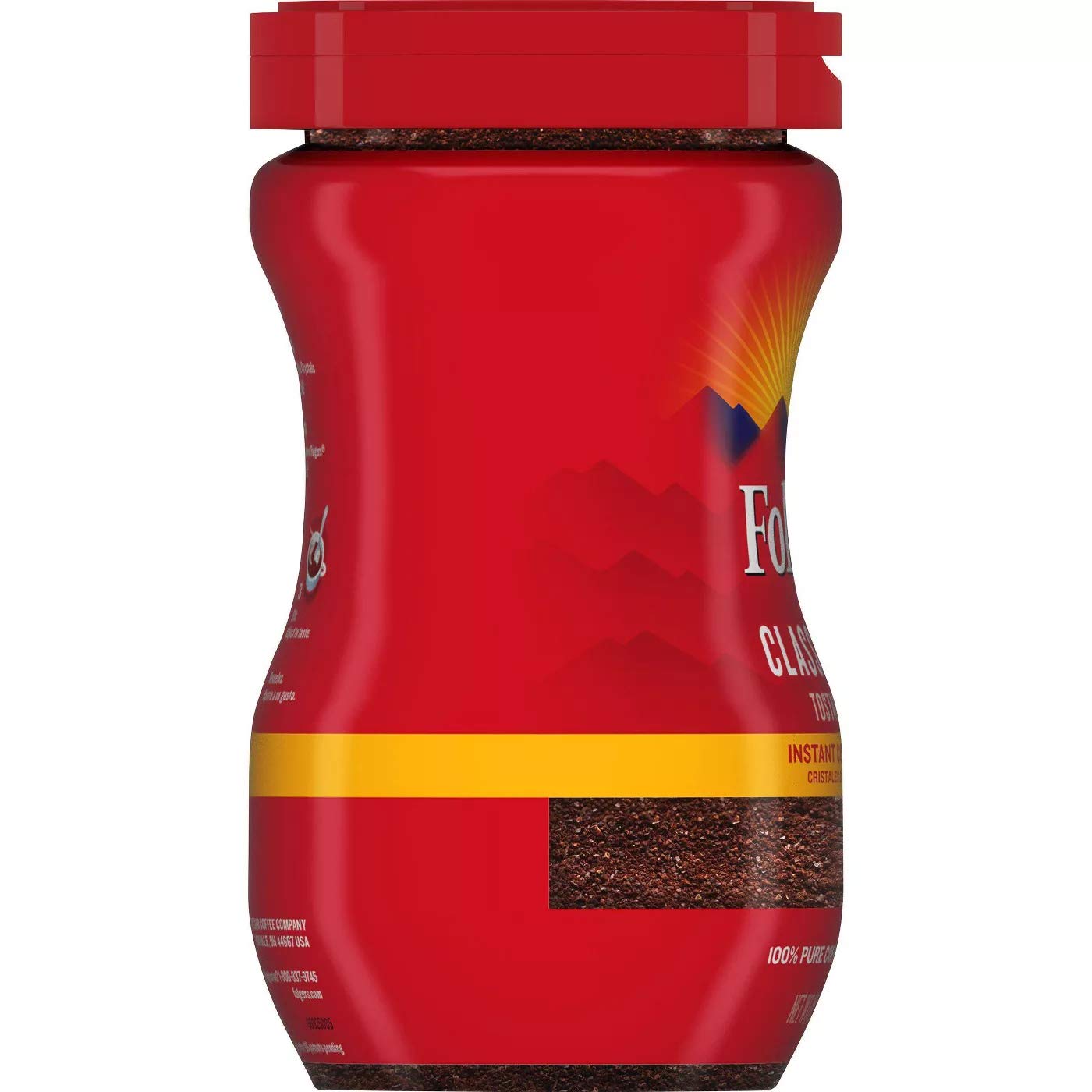 Folgers 20083 Classic Roast Instant Coffee Crystals, 3 Ounces, 100% Pure - View 4