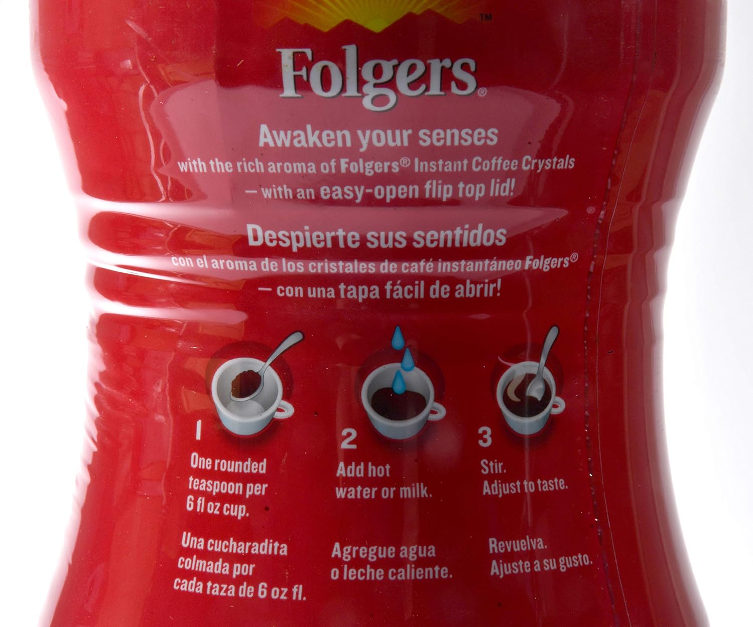 Folgers Coffee Classic Roast 100% Pure Instant 16oz (Pack of 2) - View 6