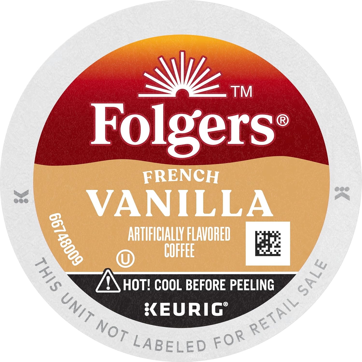 Folgers French Vanilla Flavored Coffee, 72 Keurig K-Cup Pods - View 3