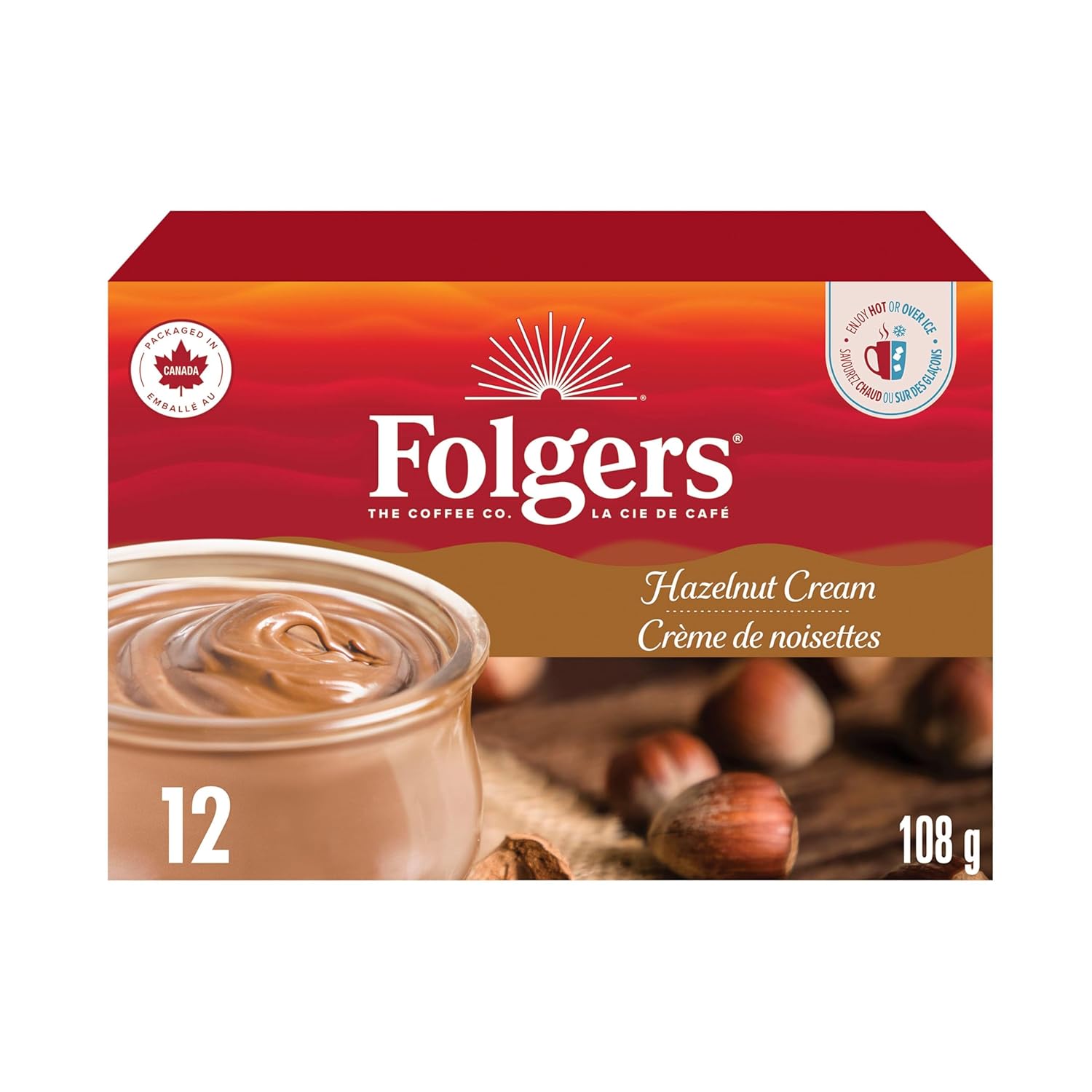 Folgers Hazelnut Cream K-Cup Coffee Pods 12 Count - View 2