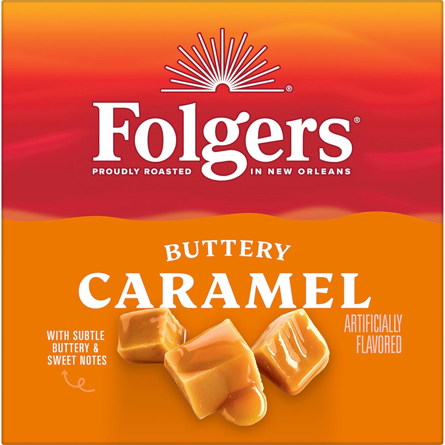 Folgers Buttery Caramel Artificially Flavored Coffee, Keurig K-Cup Pods, 10 - View 6