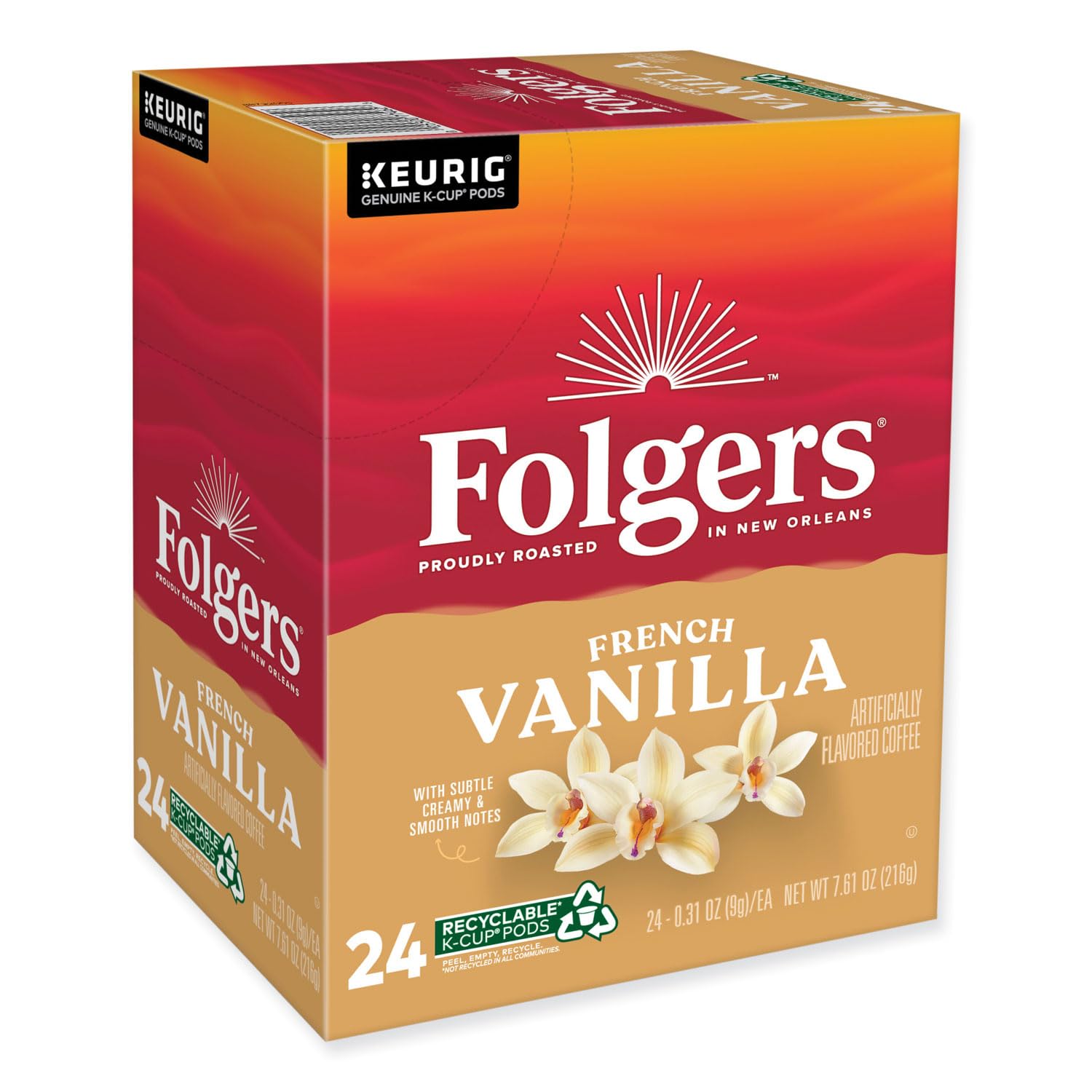 Folgers Gourmet Selections Vanilla Biscotti Coffee K-Cups,pack of three - View 4