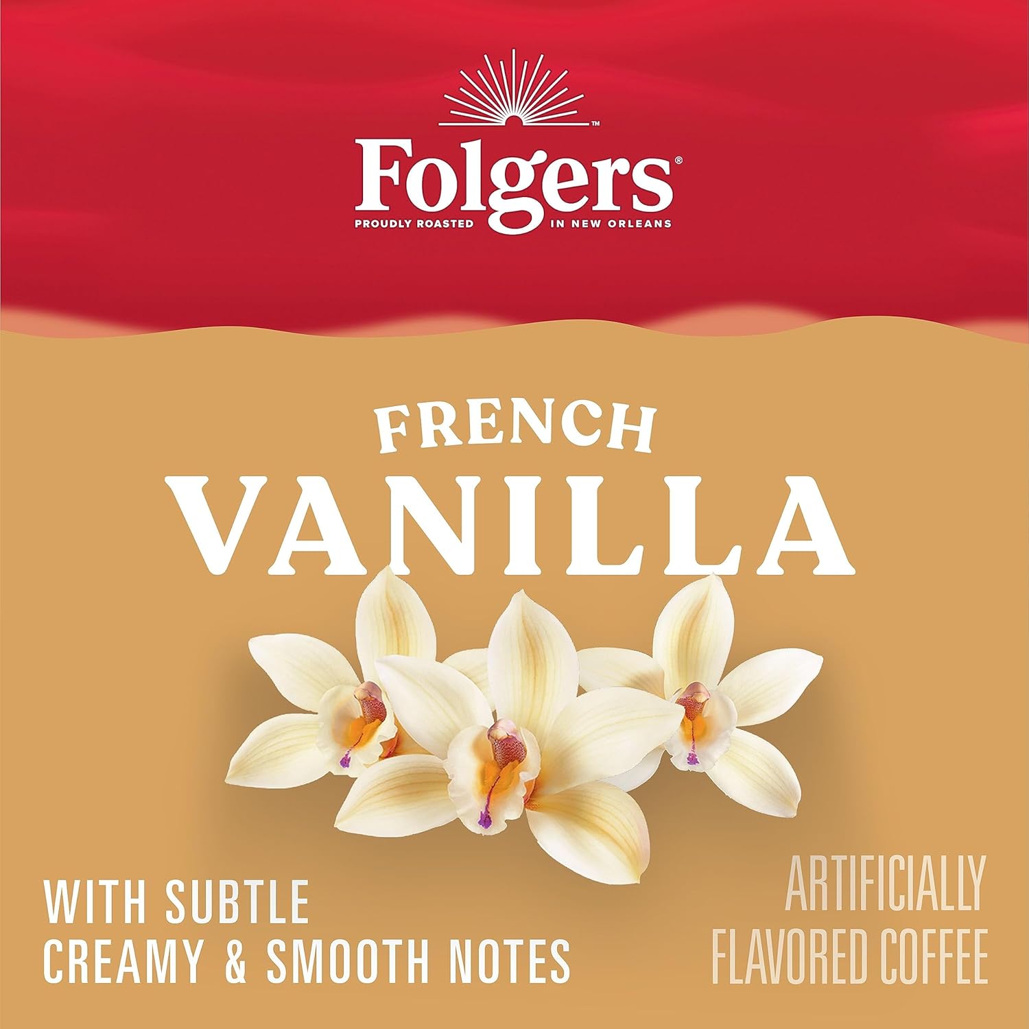 Folgers French Vanilla Artificially Flavored Coffee, Keurig K-Cup Pods, 10 - View 6