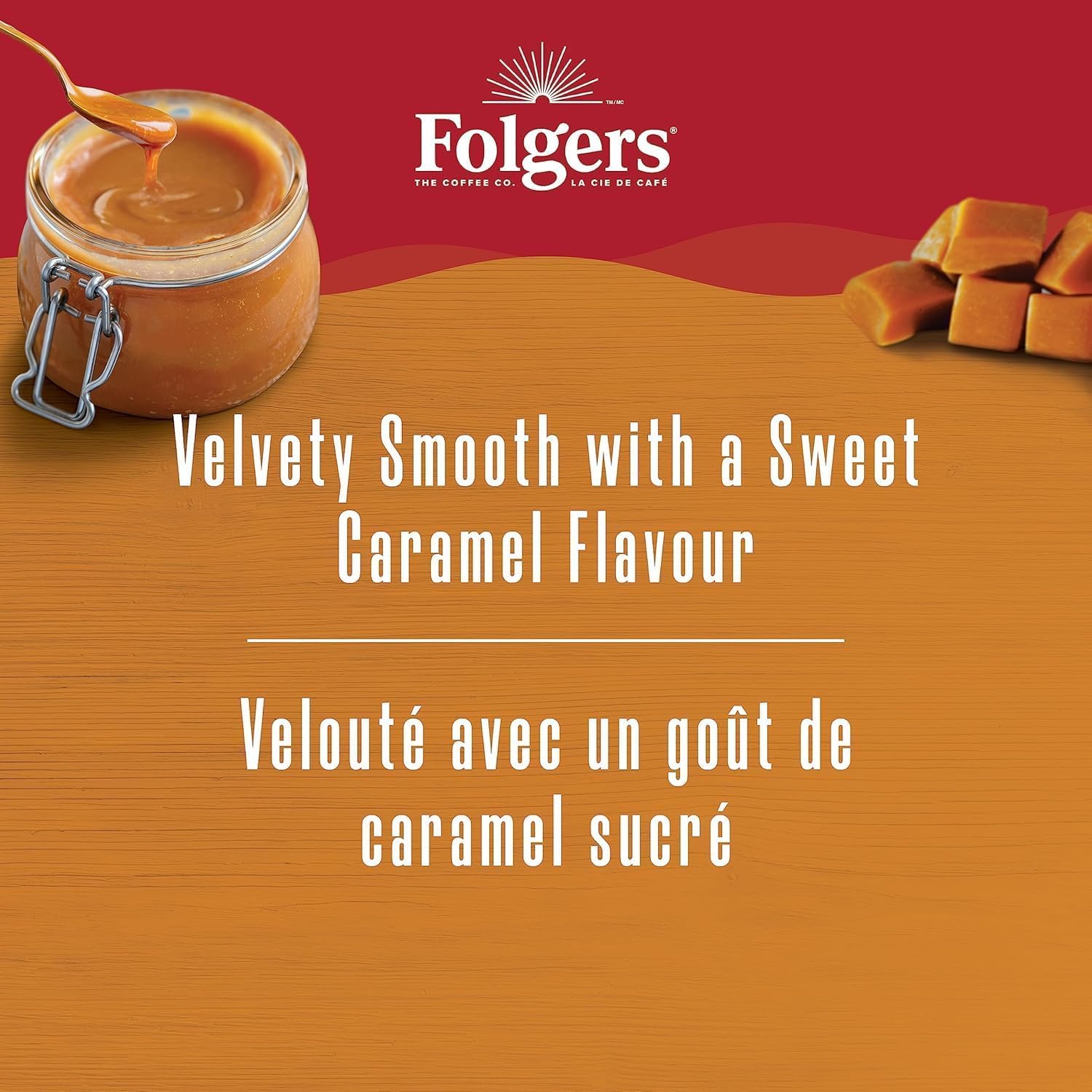 Folgers Caramel Drizzle Flavoured Coffee, Single-Serve K-Cup Pods For Keurig - View 4